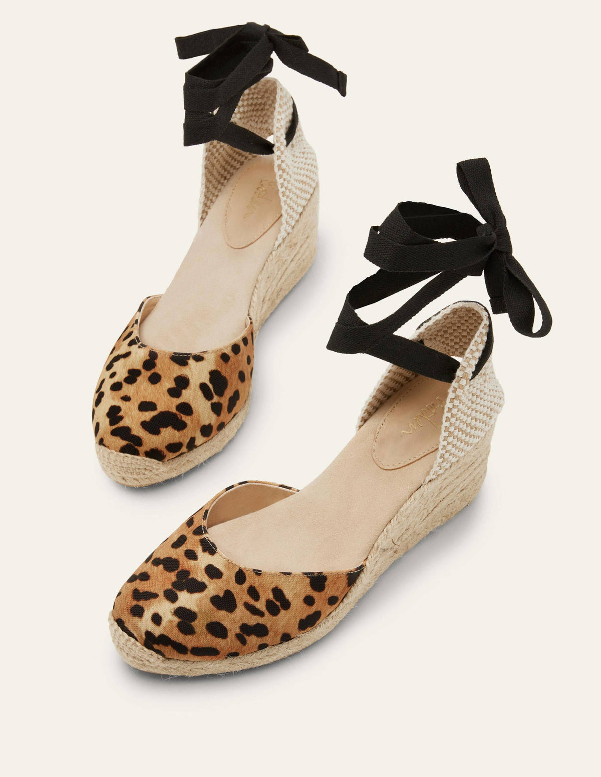 Cassie Espadrille Wedge-Neutral Leopard - Image 1