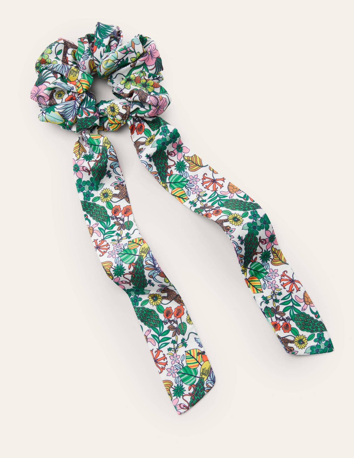 Scarf Hair Scrunchie-Multi, Exotic Paradise-1