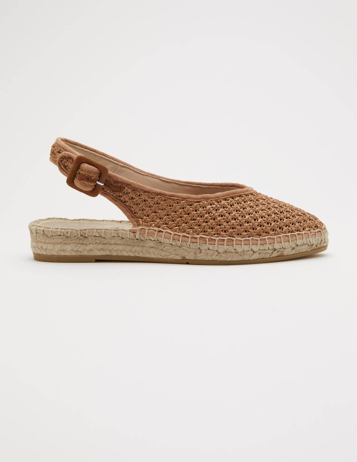 Slingback Espadrille Sandals-Woven Tan - Image 3