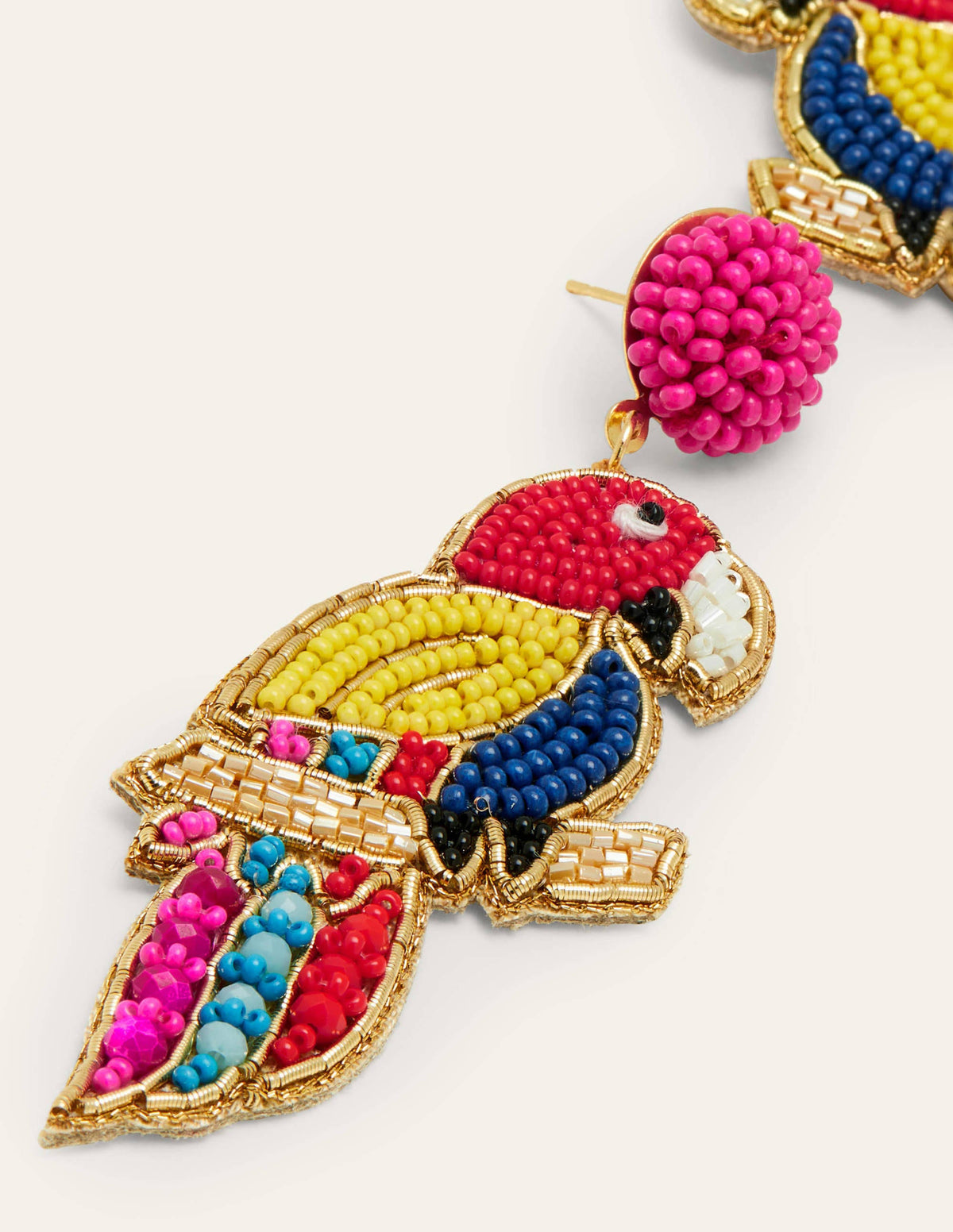 Beaded Earrings-Parrot - Image 2