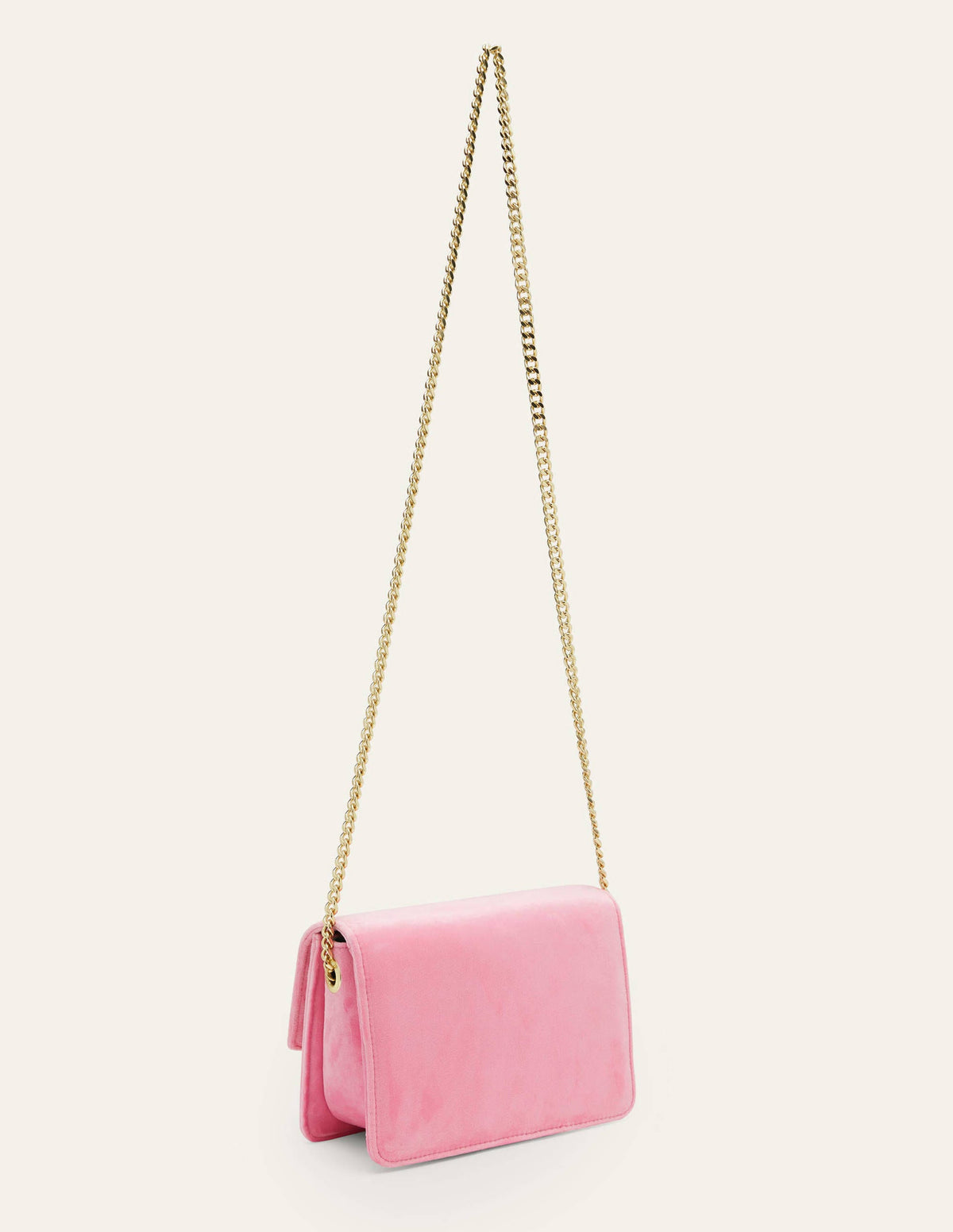 Velvet Tassel Crossbody Bag-Sachet Pink/Ming Green - Image 3