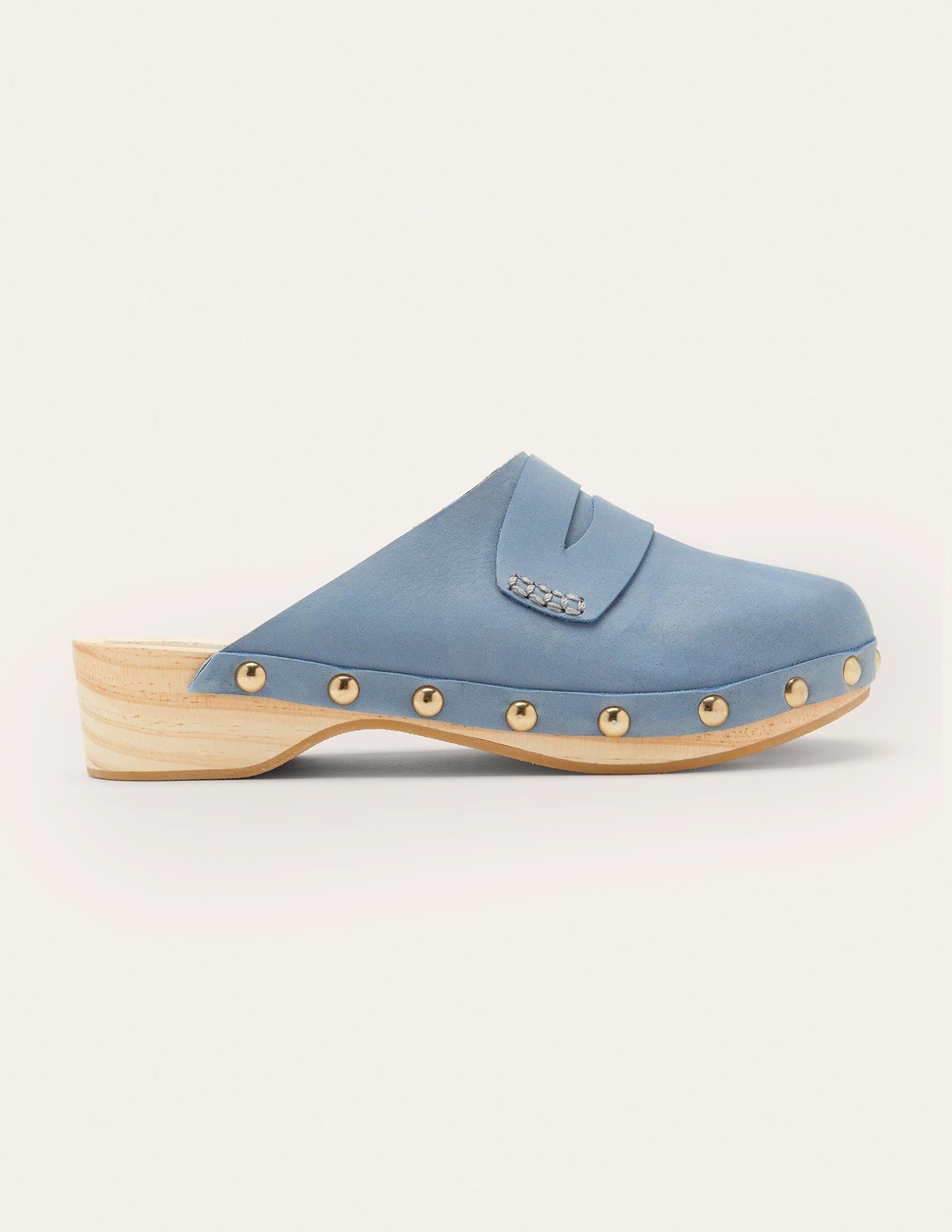 Leather Heeled Clogs-Mountain Spring - Image 1