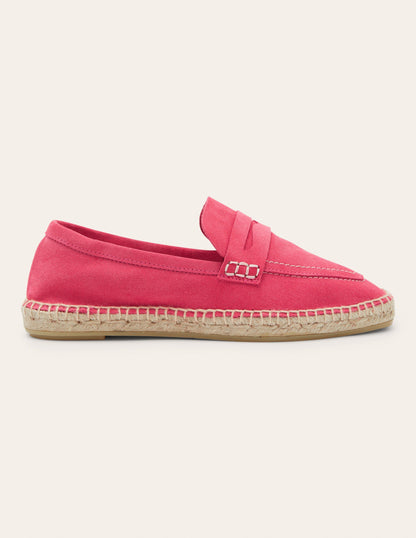 Suede Loafer Espadrilles-Rambling Rose-2