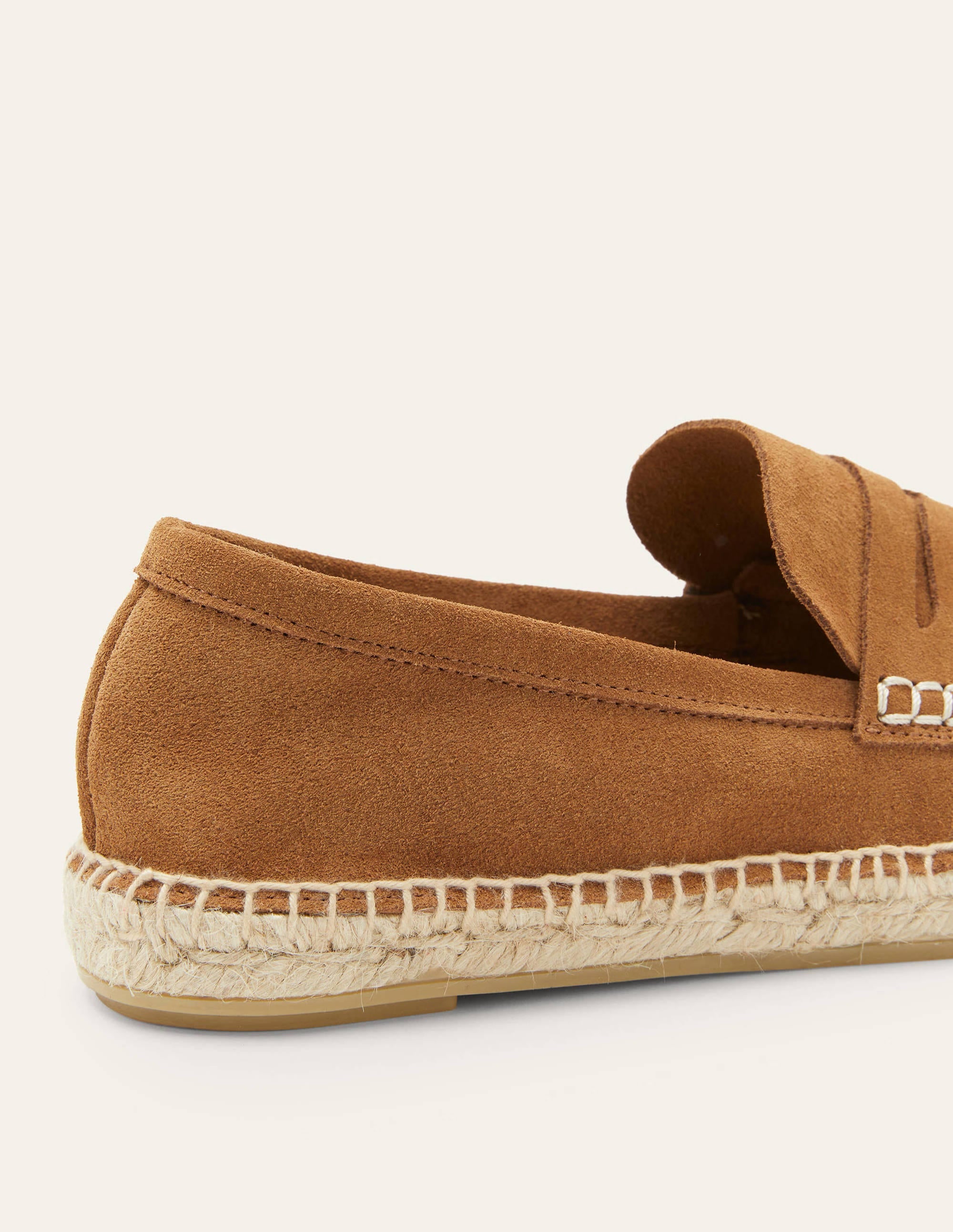 Suede Loafer Espadrilles-Tan - Image 3