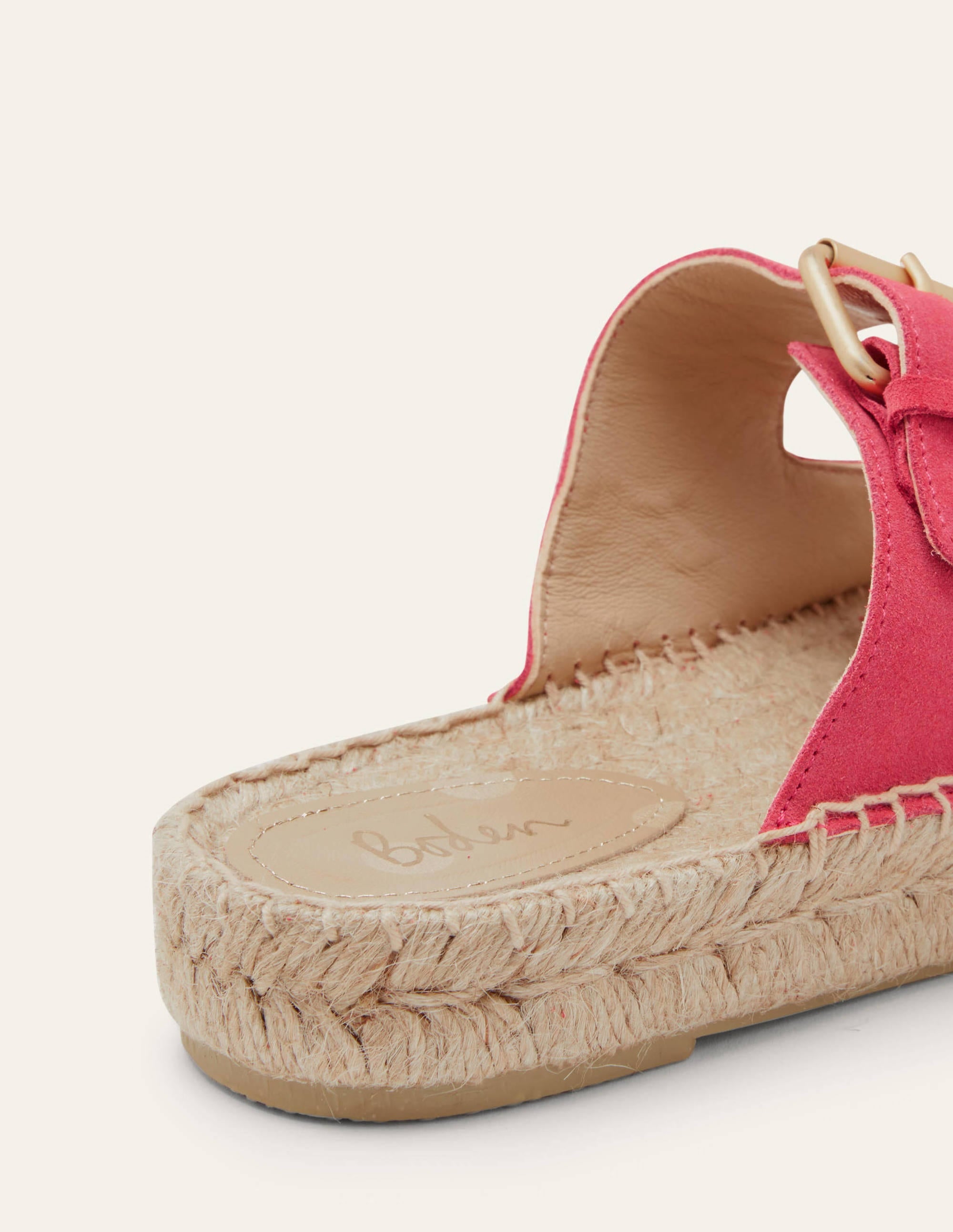 Buckle Espadrille Sandals-Rambling Rose - Image 3