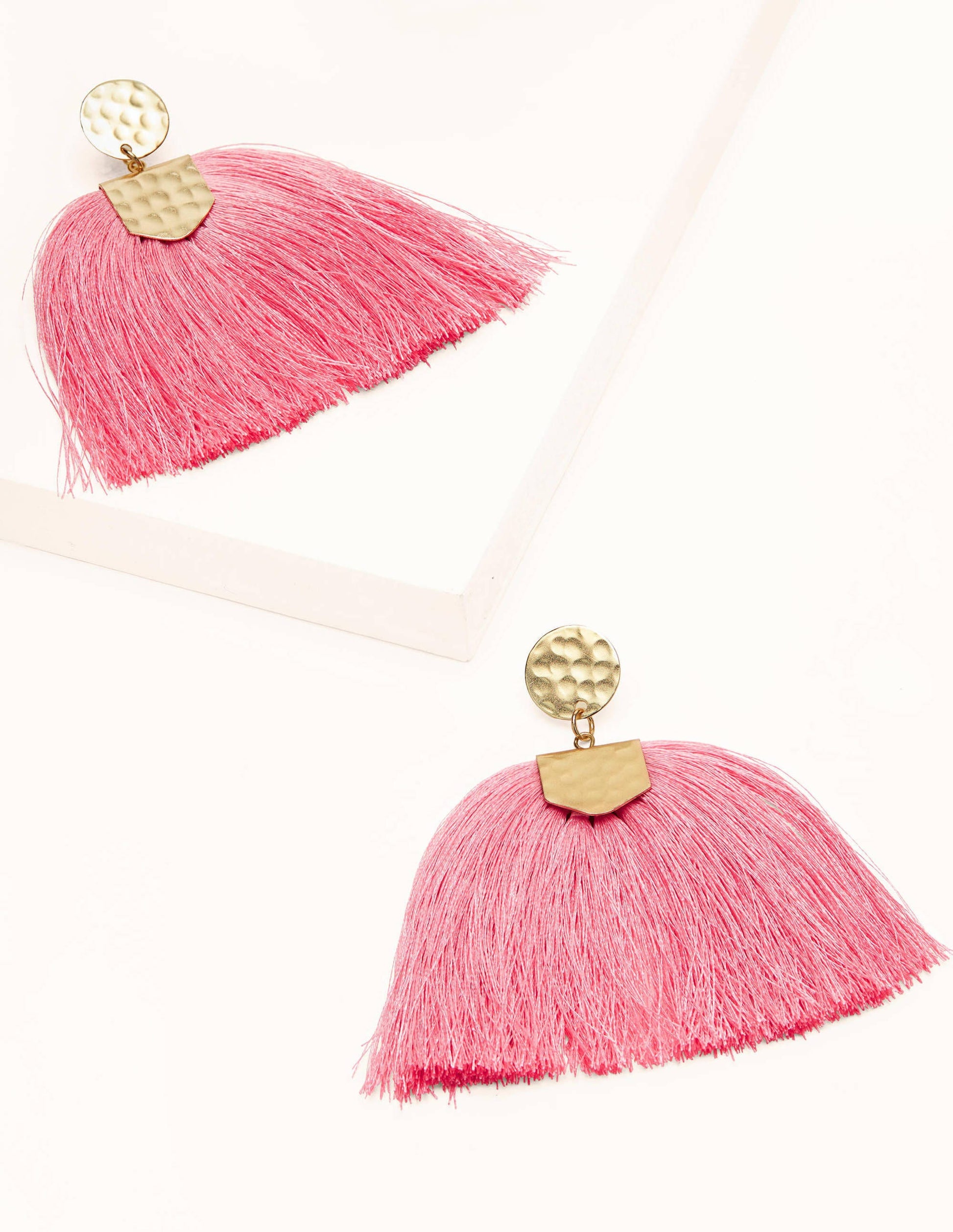 Tassel Earrings-Sachet Pink-1