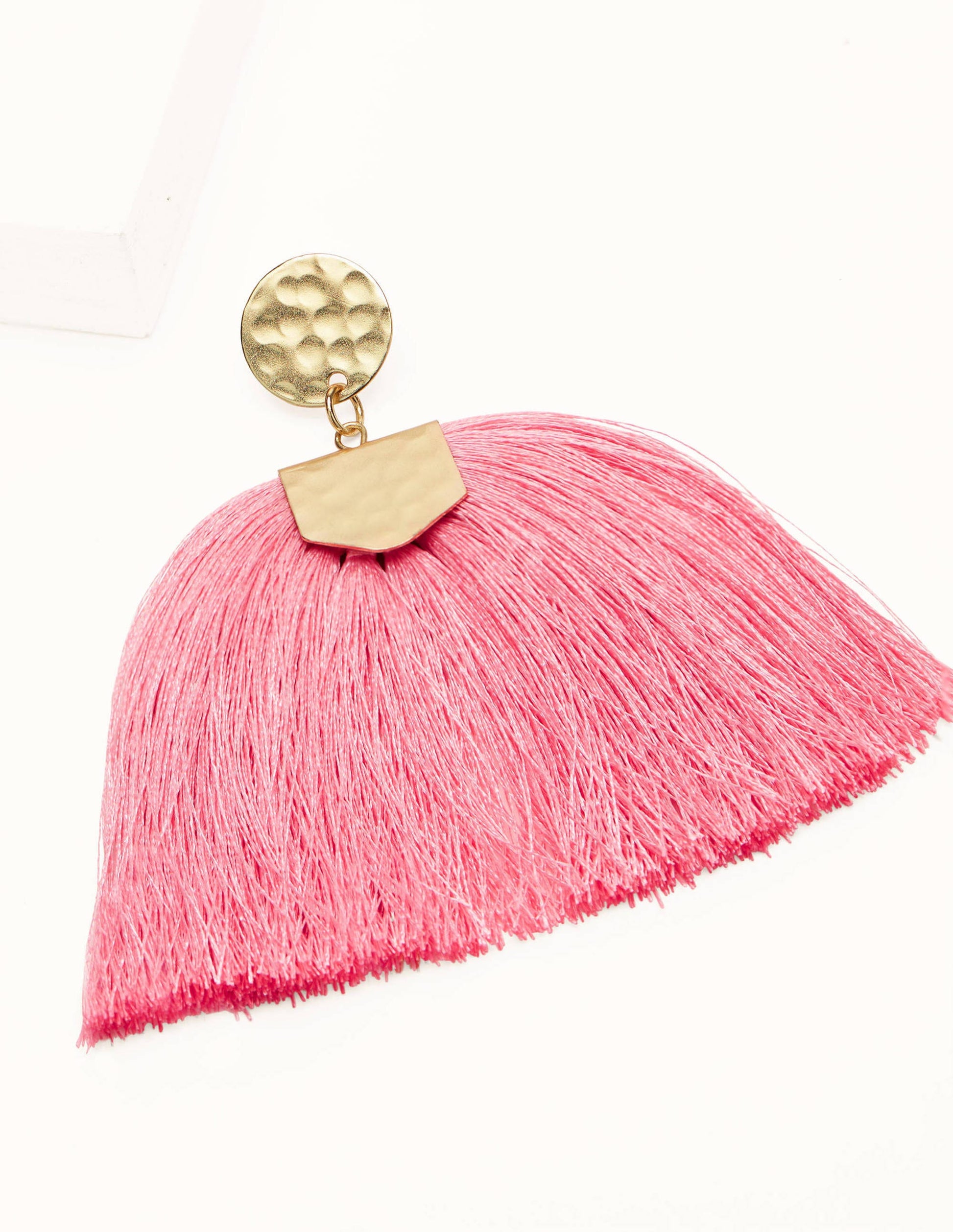 Tassel Earrings-Sachet Pink-2