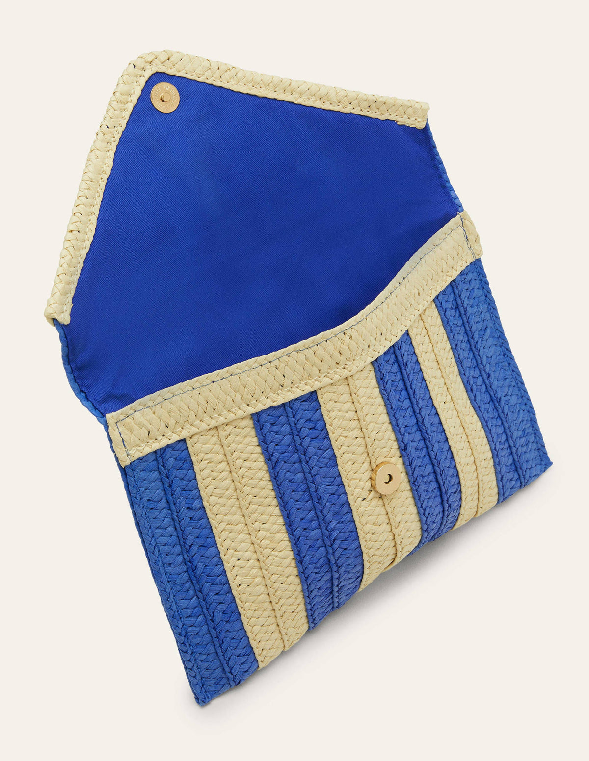 Striped Envelope Clutch-Bluebell Stripe - Image 4