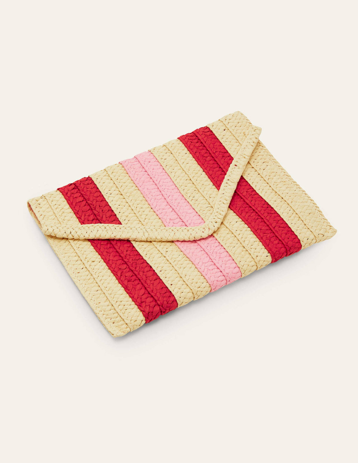 Striped Envelope Clutch-Multi Stripe-2