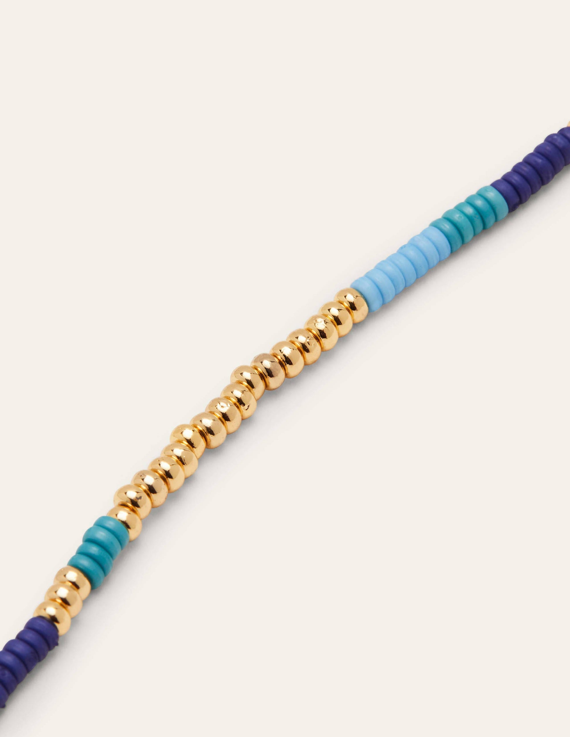 Beaded Necklace-Blue Multi-2
