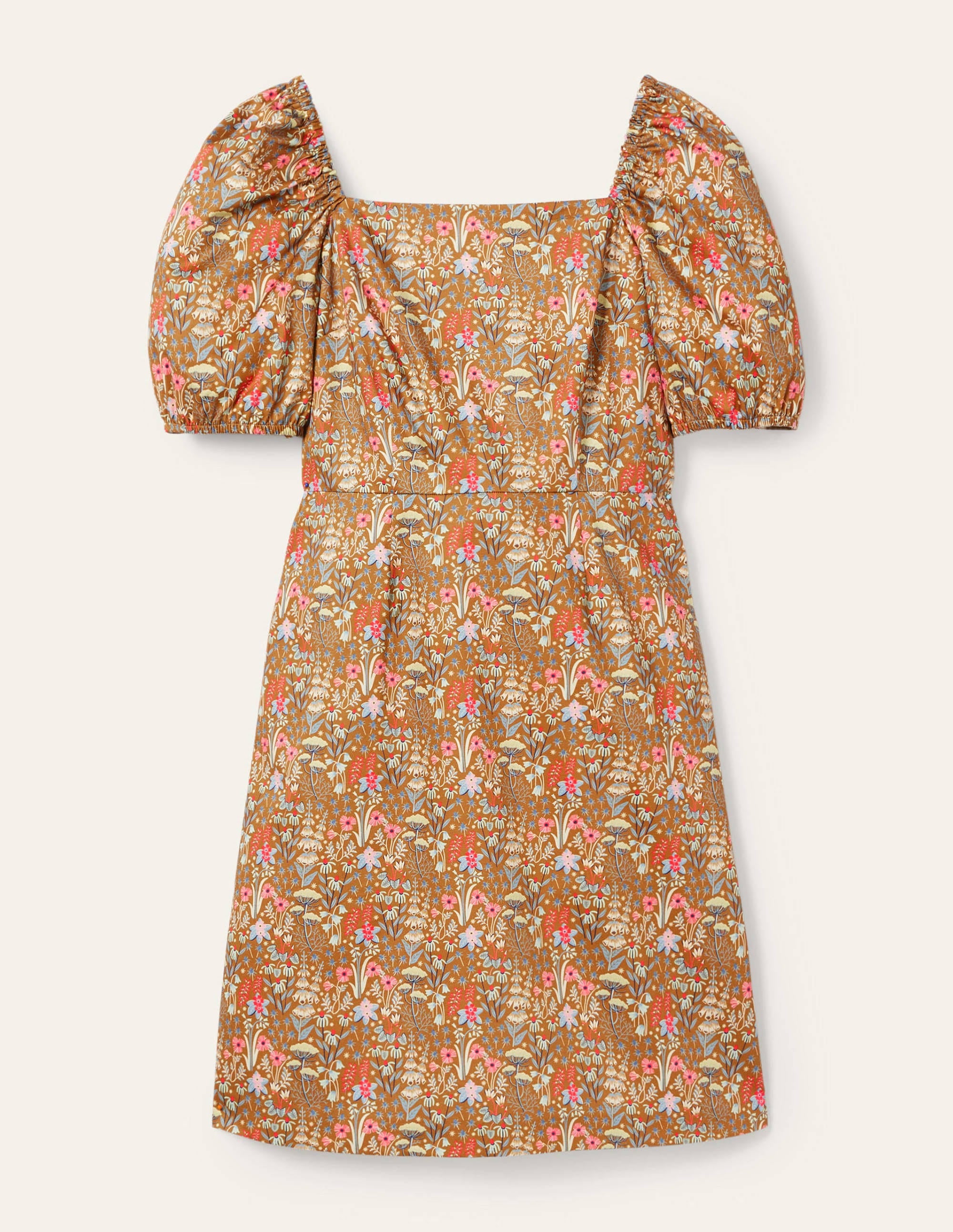Puff Sleeve Mini Dress-Frankincense Wildflower Bloom - Image 5