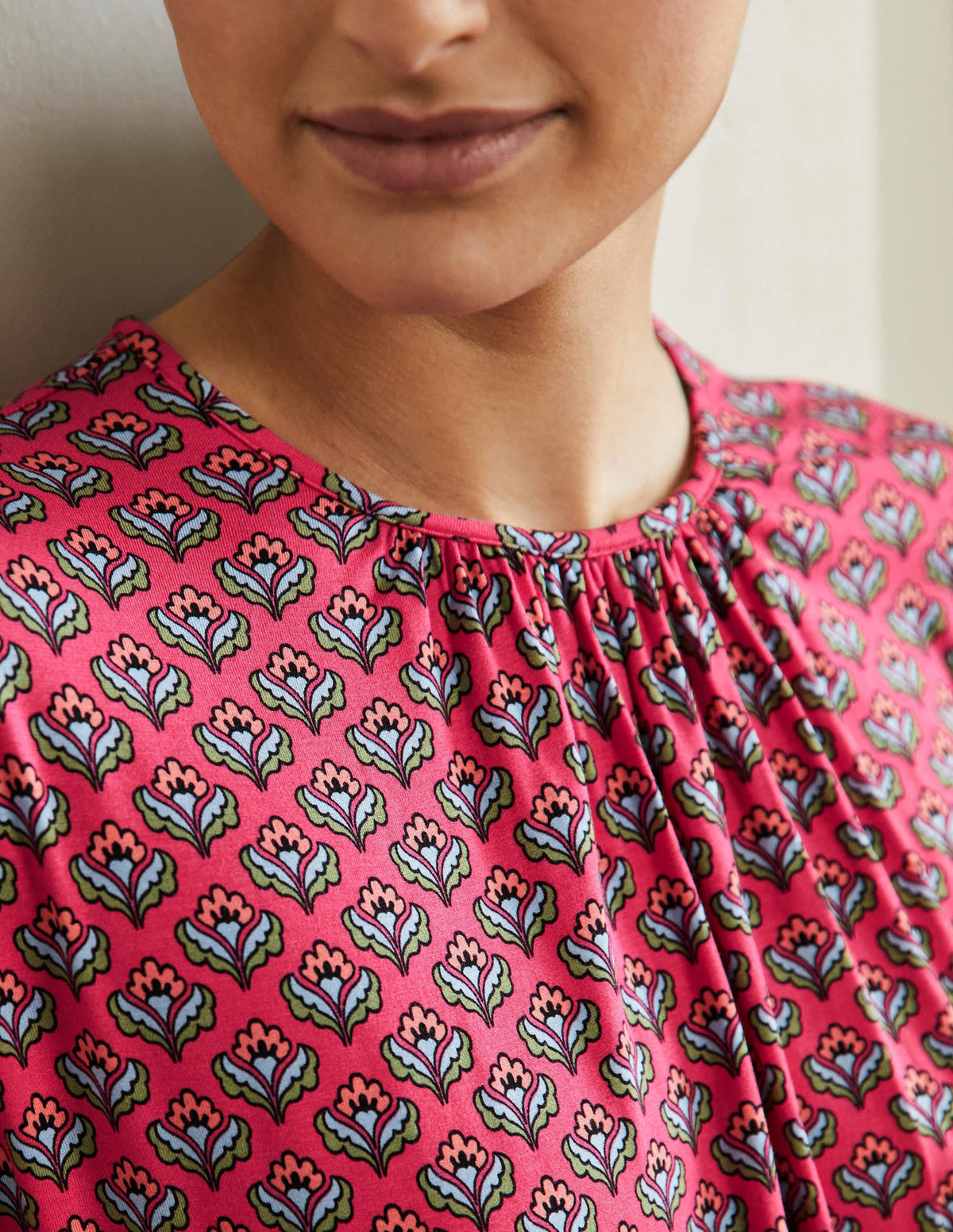 Jersey Midi Dress-Radish Geo-2