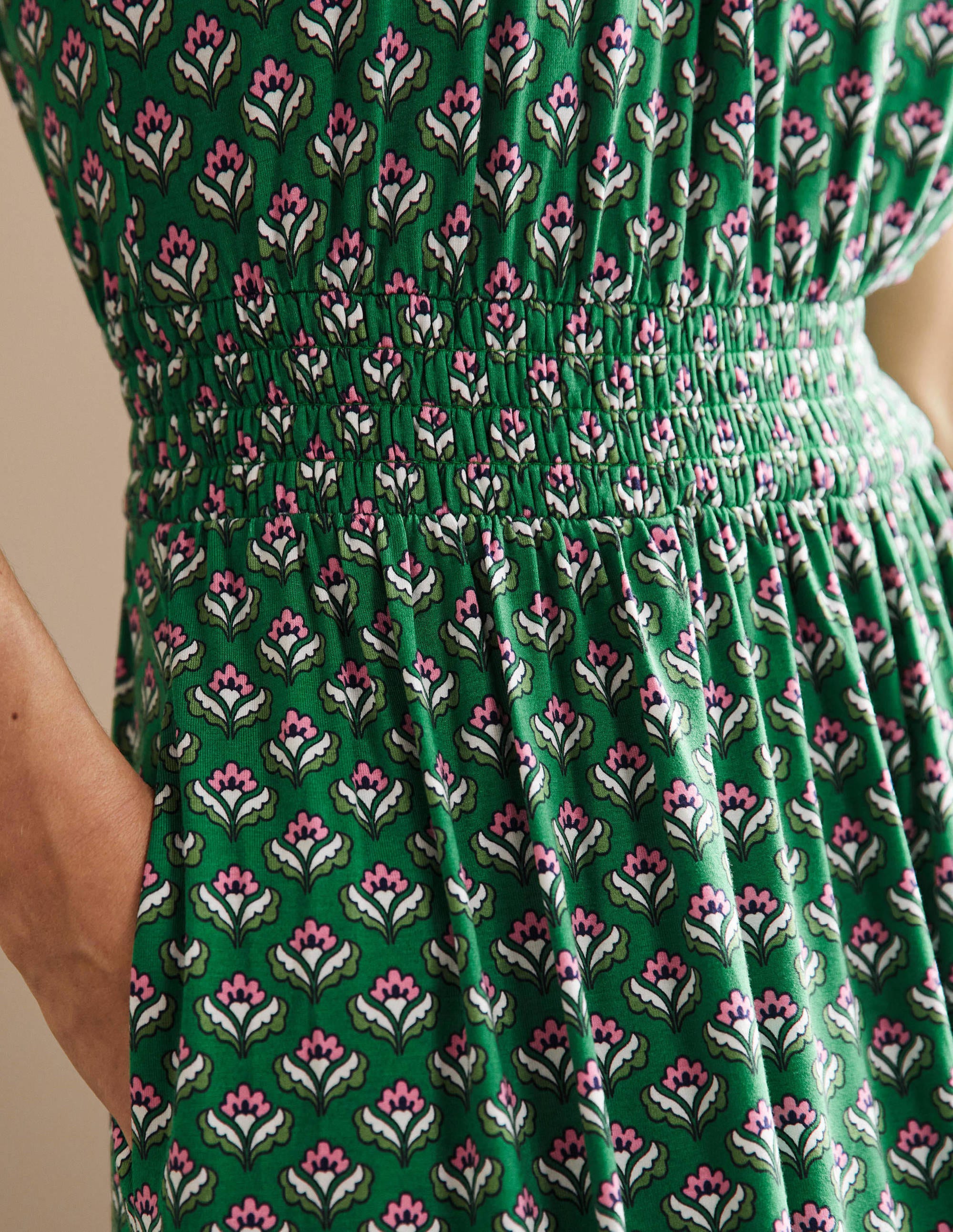 Jersey Midi Dress-Highland Geo - Image 2
