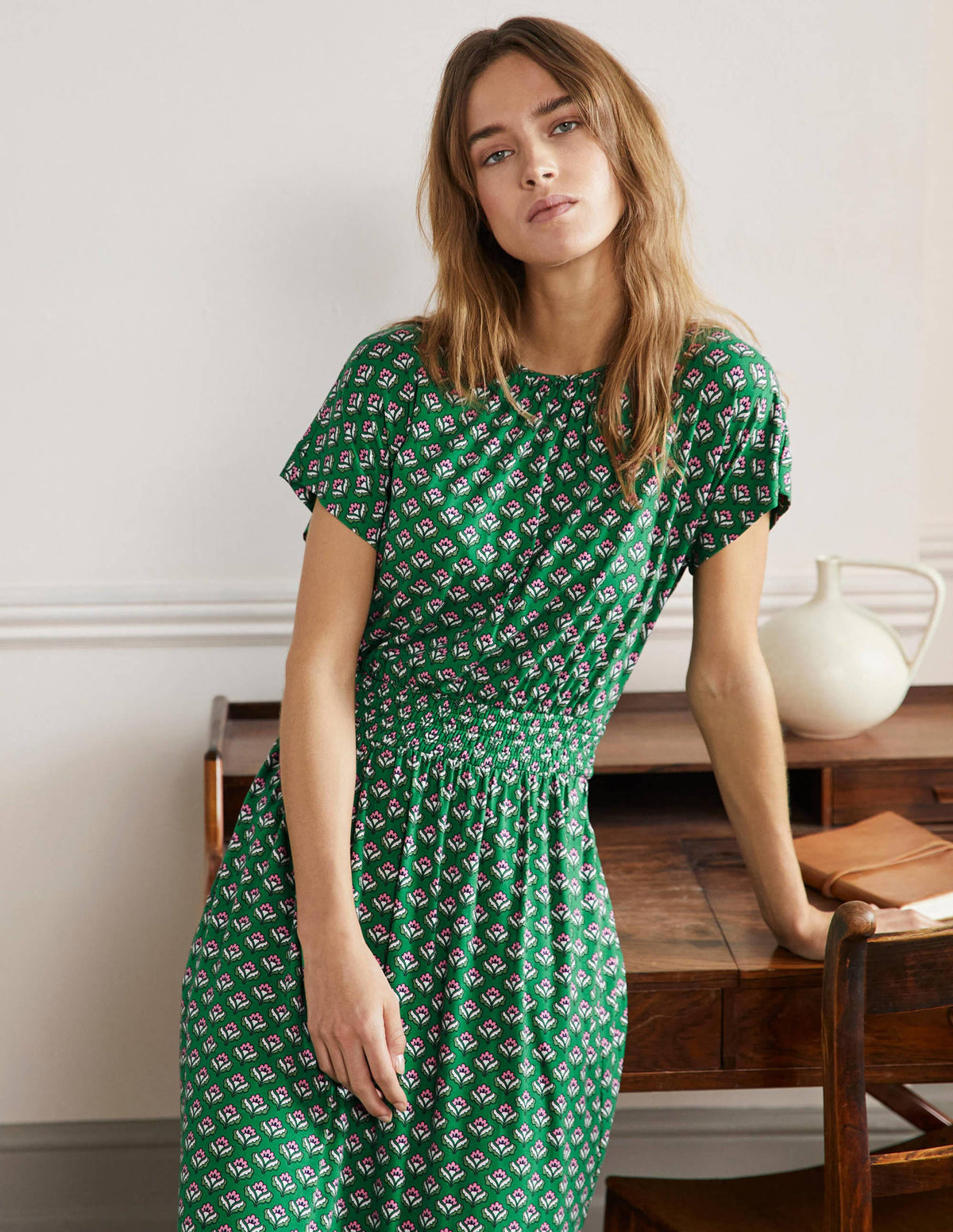 Jersey Midi Dress-Highland Geo - Image 4