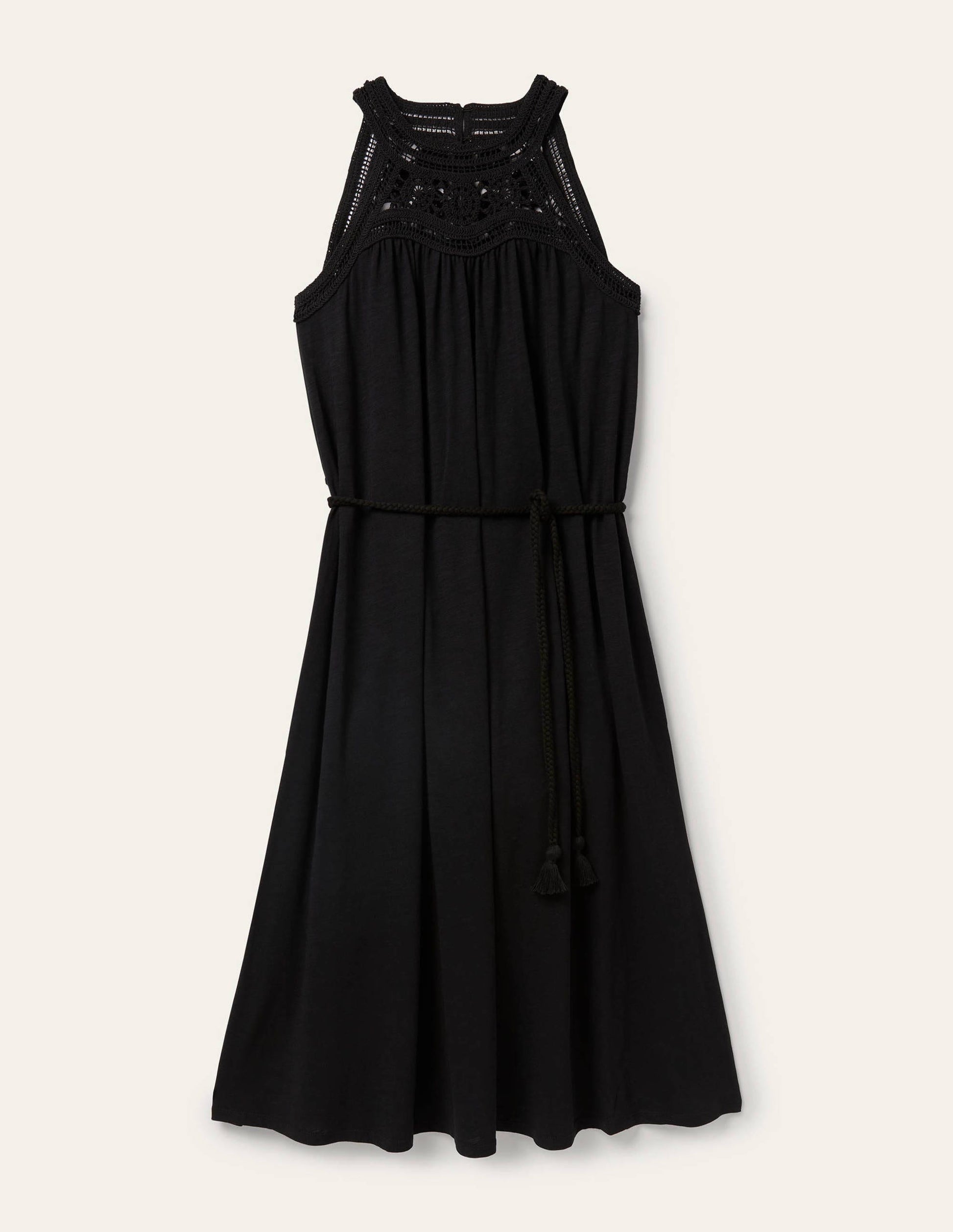 Anais Jersey Midi Dress-Black-11