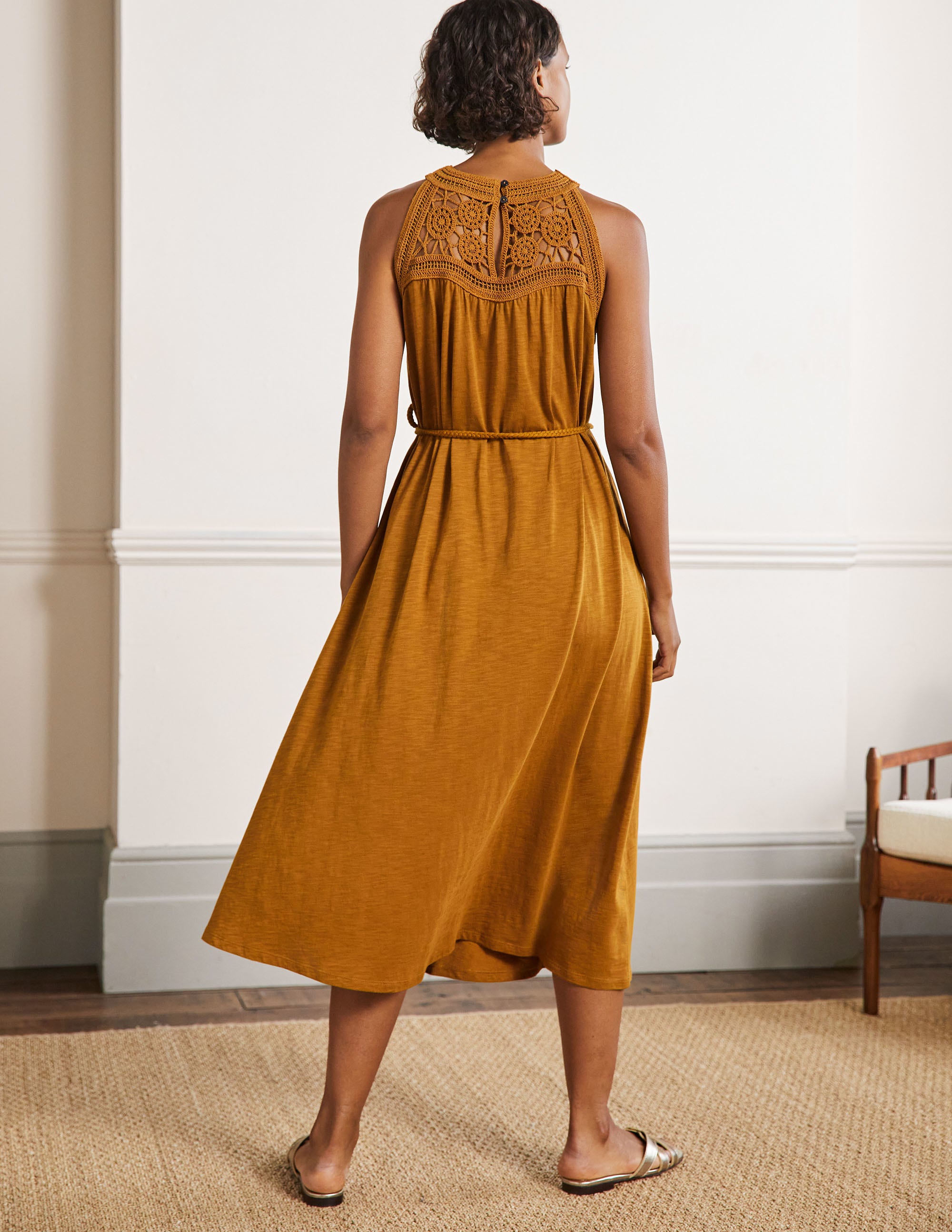 Anais Jersey Midi Dress-Frankincense - Image 3