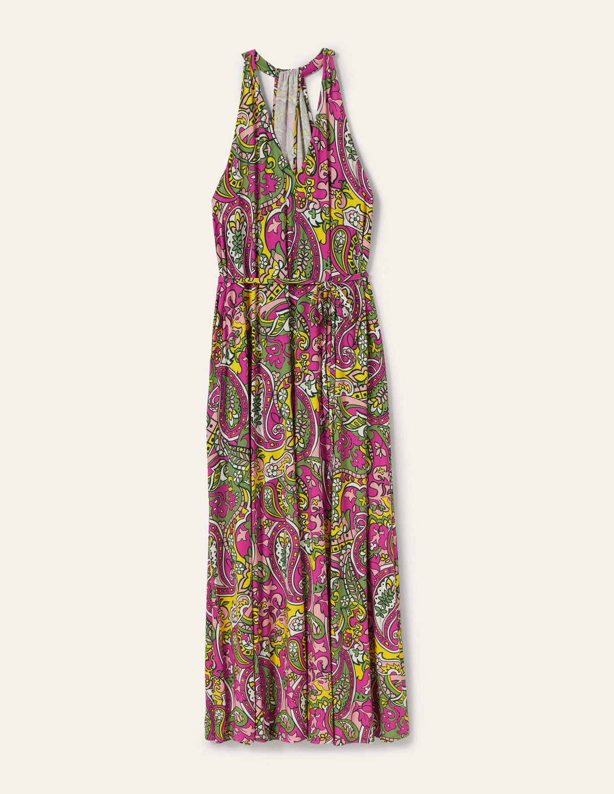V-Neck Jersey Maxi Dress-Multi, Paisley Horizon-6