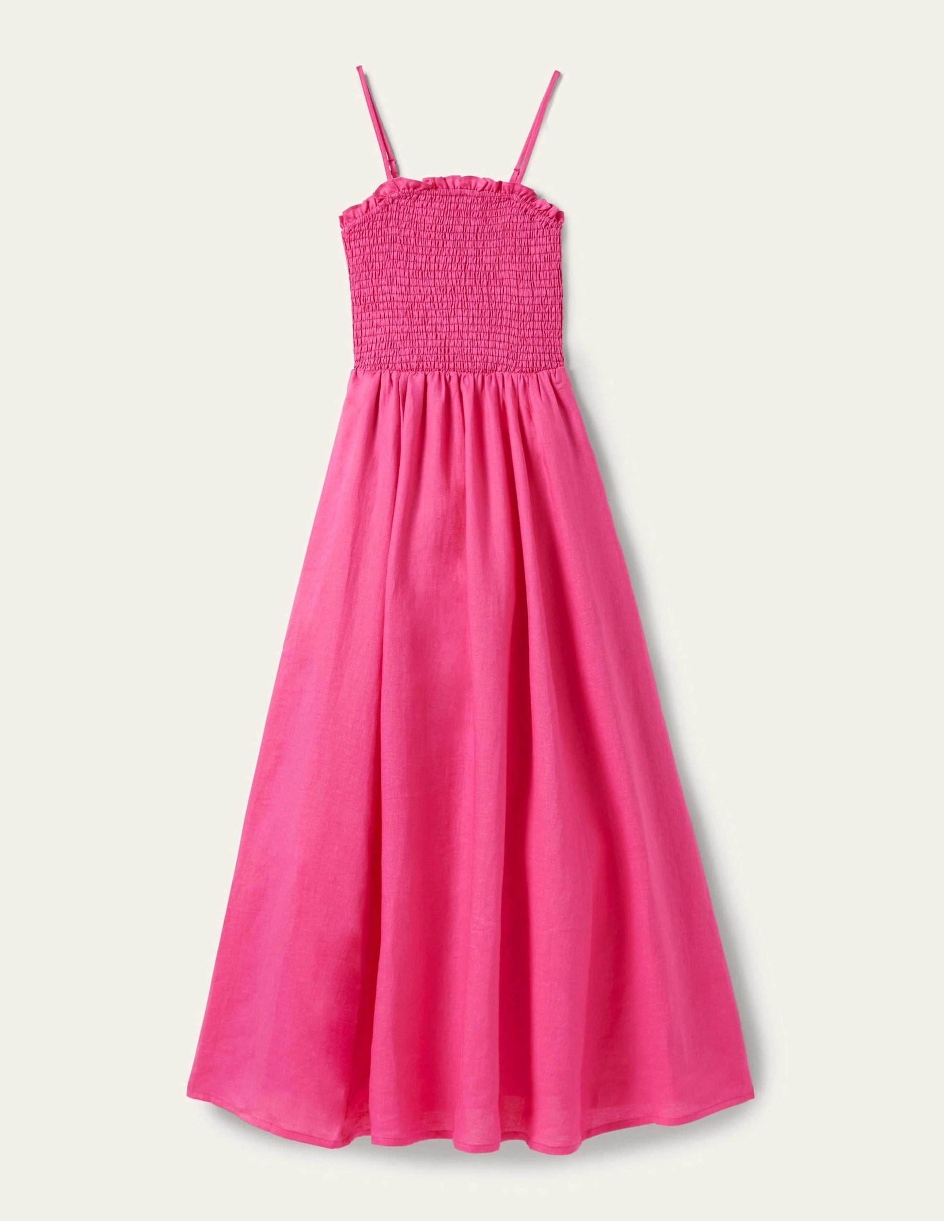 Strapless Linen Midi Dress-Pop Pansy-6