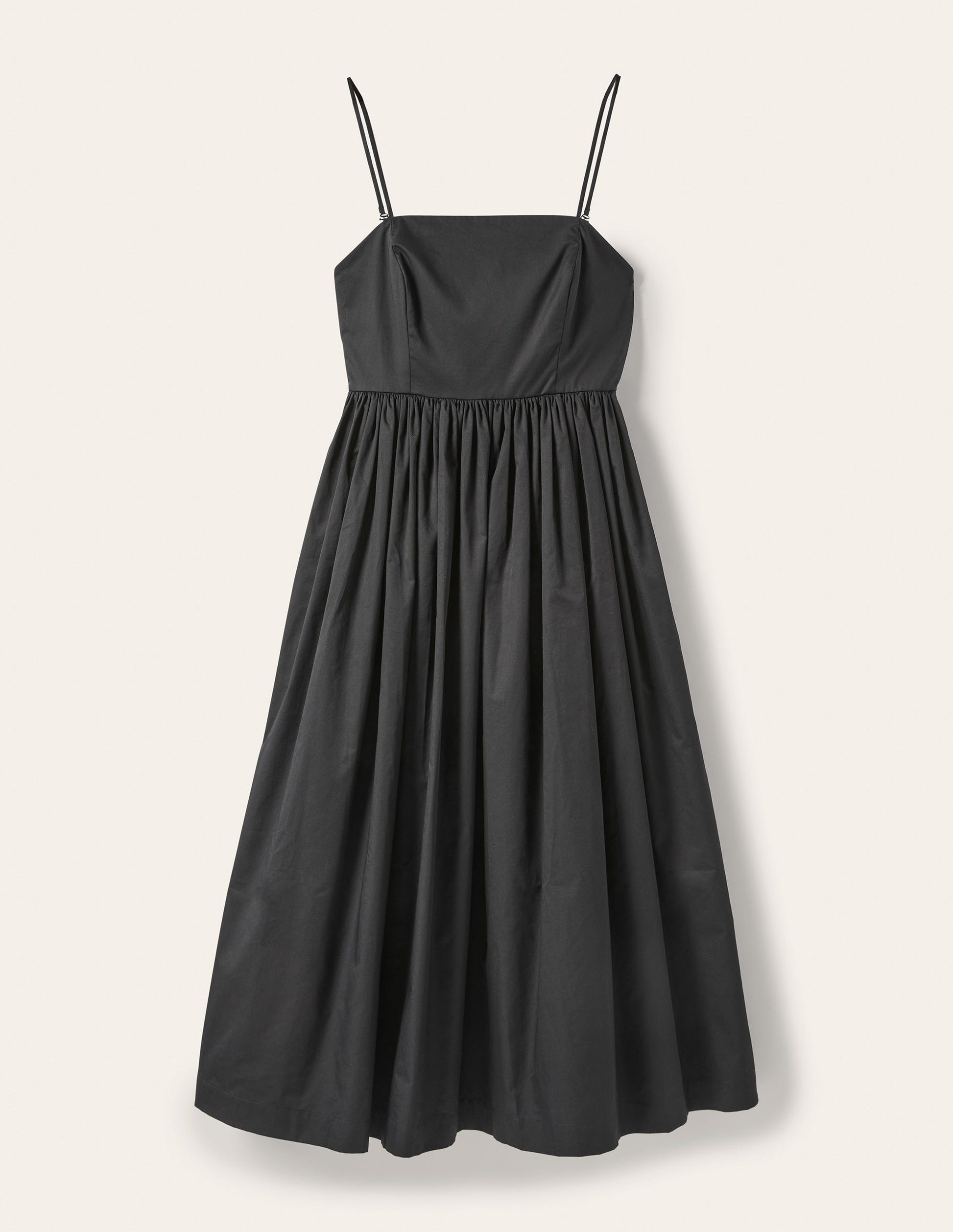 Emily Strapless Midi Dress-Black-8