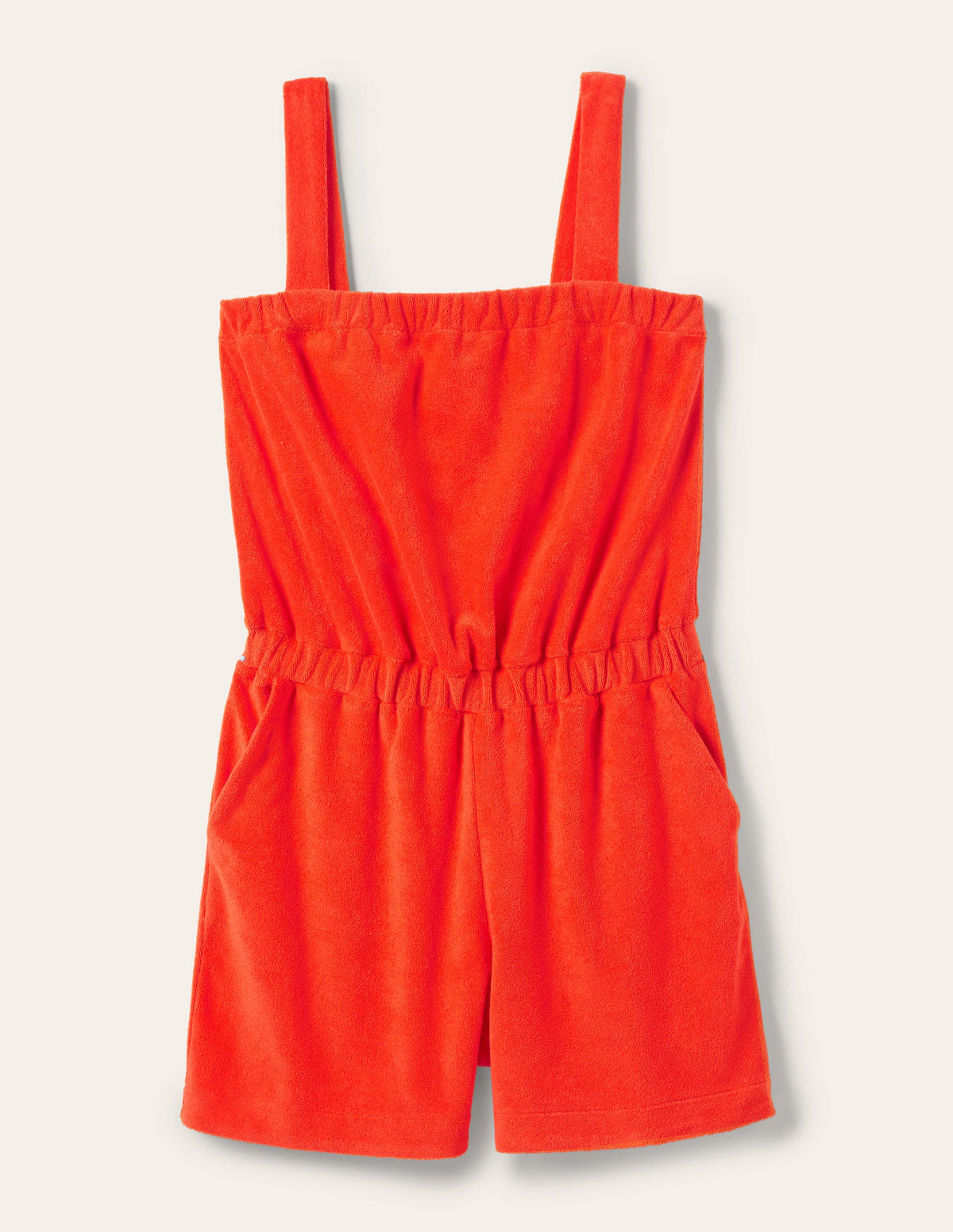 Erica Towelling Romper-Papaya-8