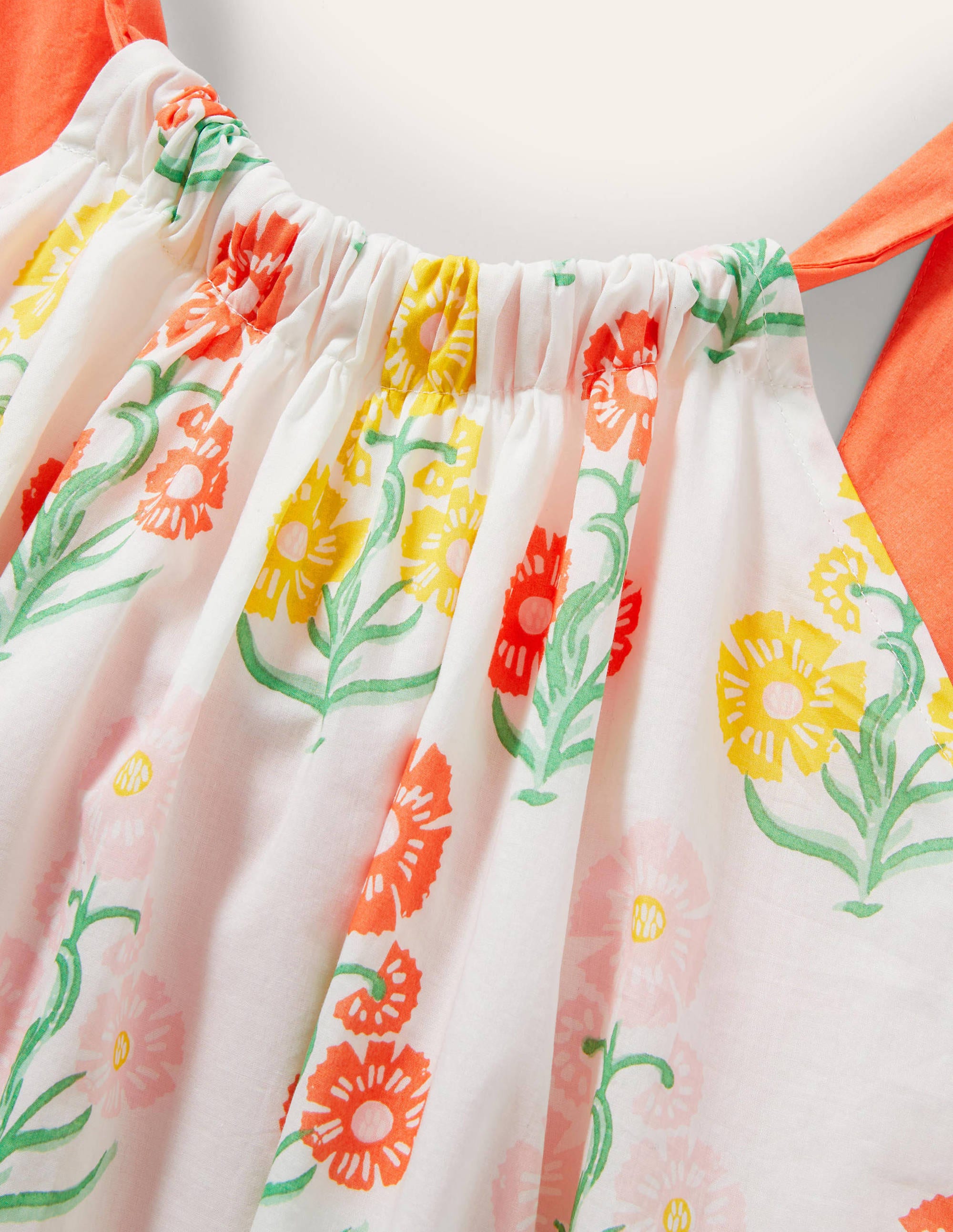 Nadine Tie Back Maxi  Dress-Molly Mahon Flower Woodblock - Image 11