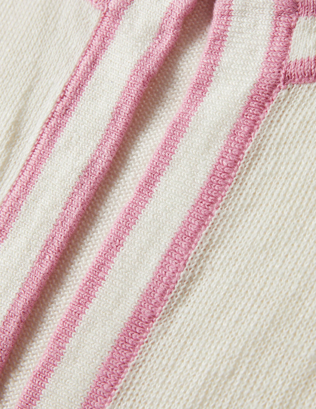 Stripe Trim Linen Cardigan-Ivory-6