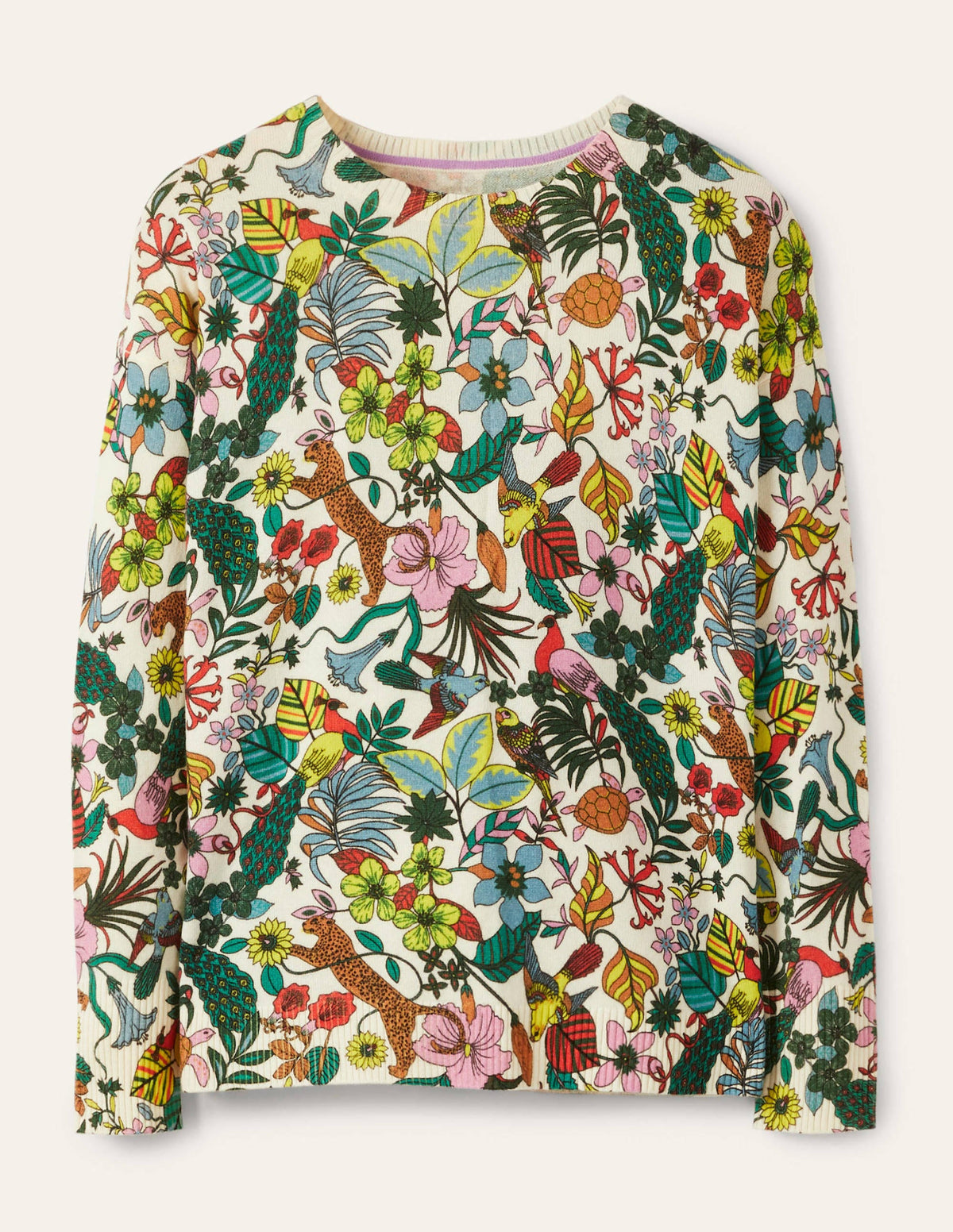 Margot Cashmere Sweater-Multi, Exotic Paradise - Image 5