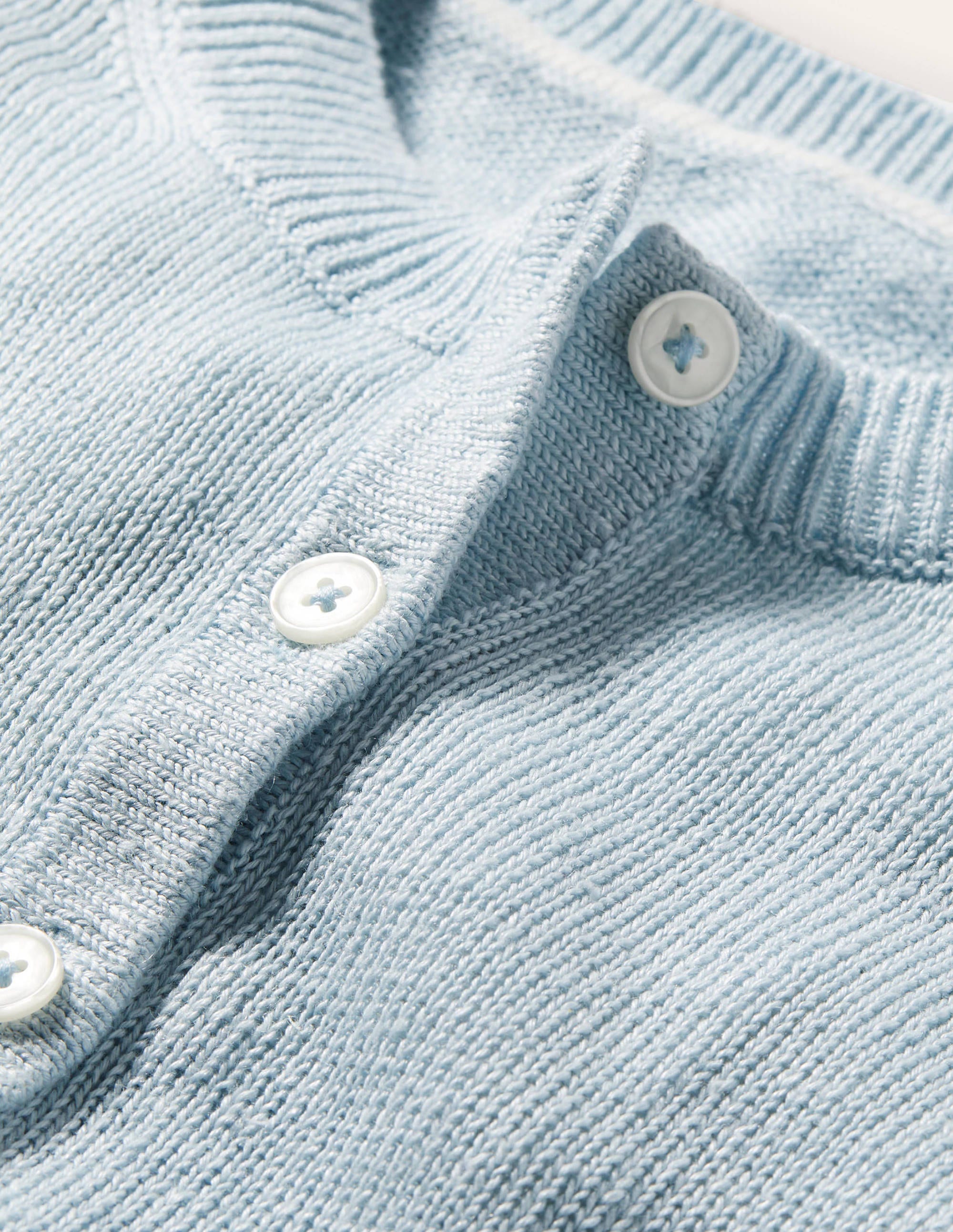 Leandra Linen Henley Sweater-Dawn Sky - Image 5