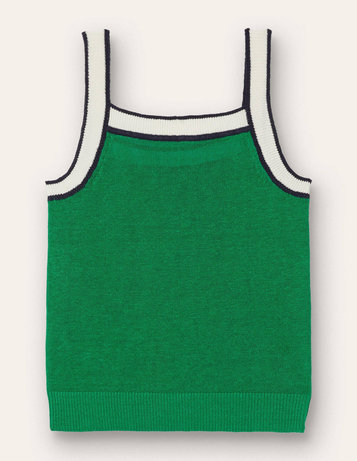 Square Neck Linen Tank-Highland Green-6