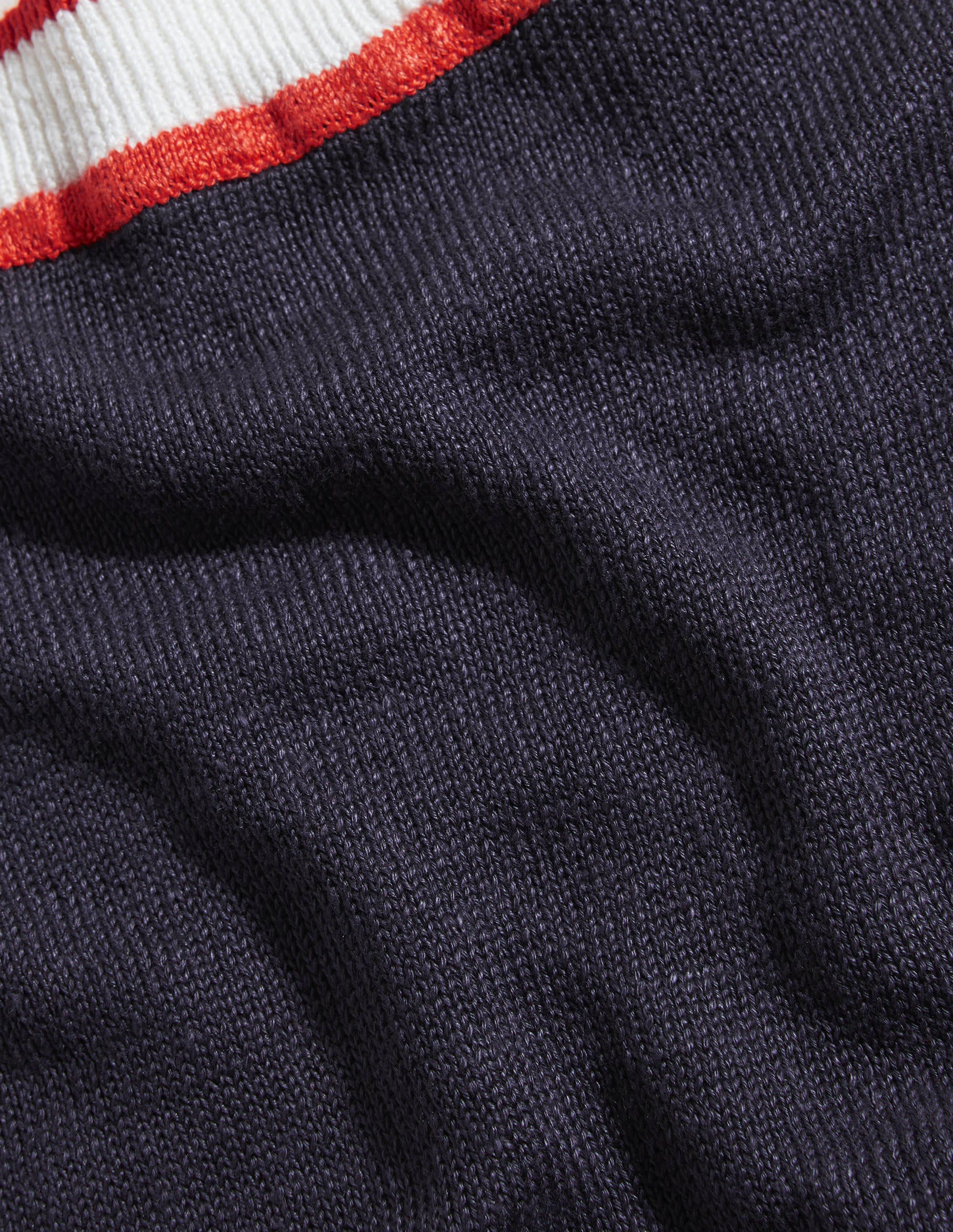 Square Neck Linen Tank-Navy - Image 6