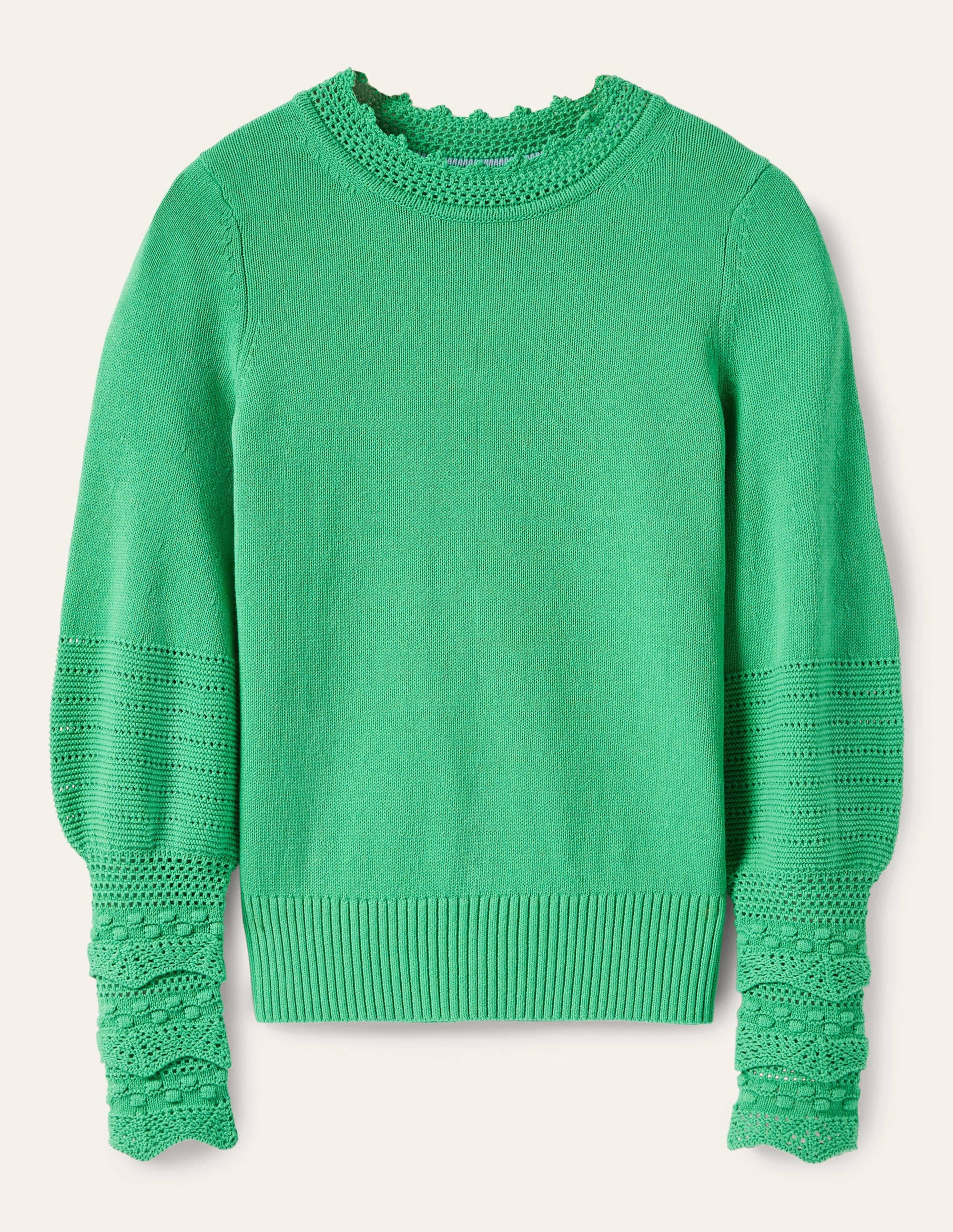 Sleeve Detail Knitted Sweater-Green Lagoon - Image 6