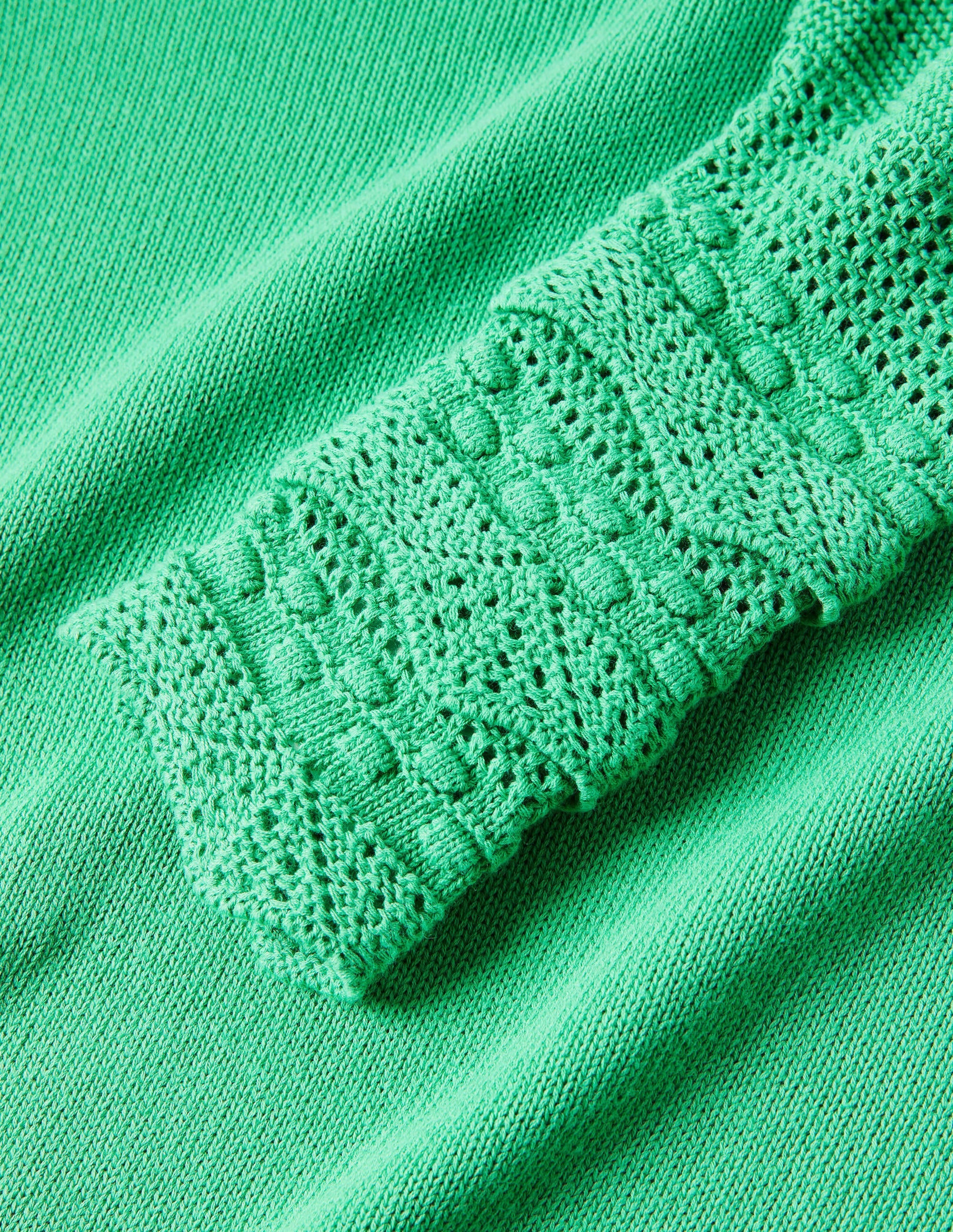Sleeve Detail Knitted Sweater-Green Lagoon - Image 7