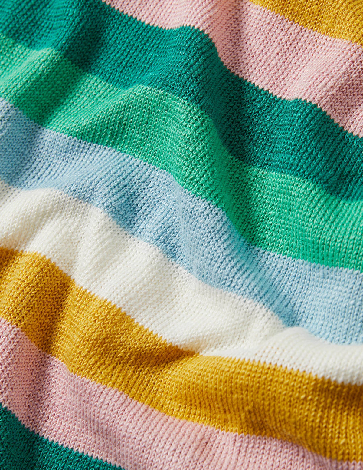 Relaxed Linen Sweater-Shady Glade, Green Rainbow - Image 7