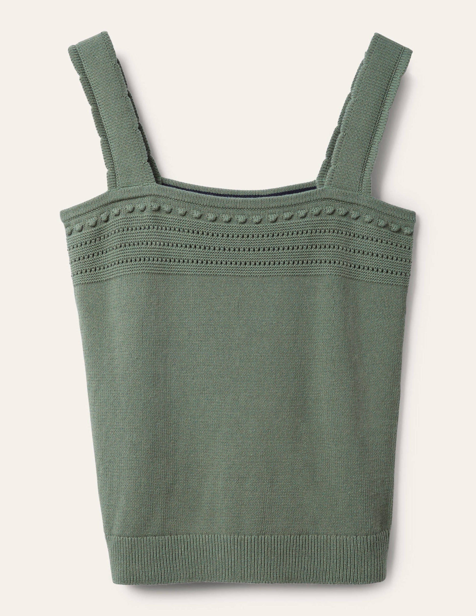Crochet Detail Knitted Tank-Alder-5