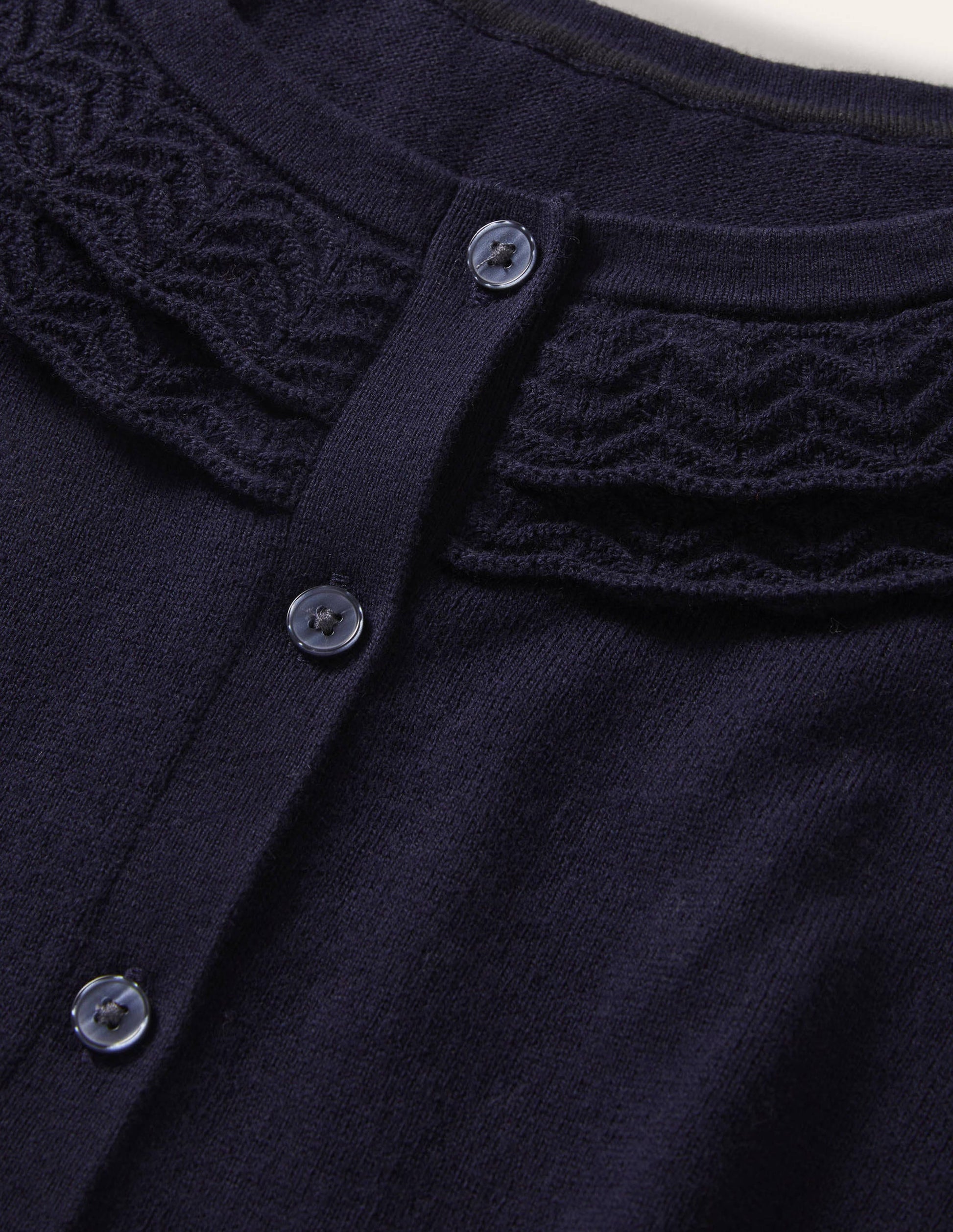 Collar Detail Cardigan-Navy-6