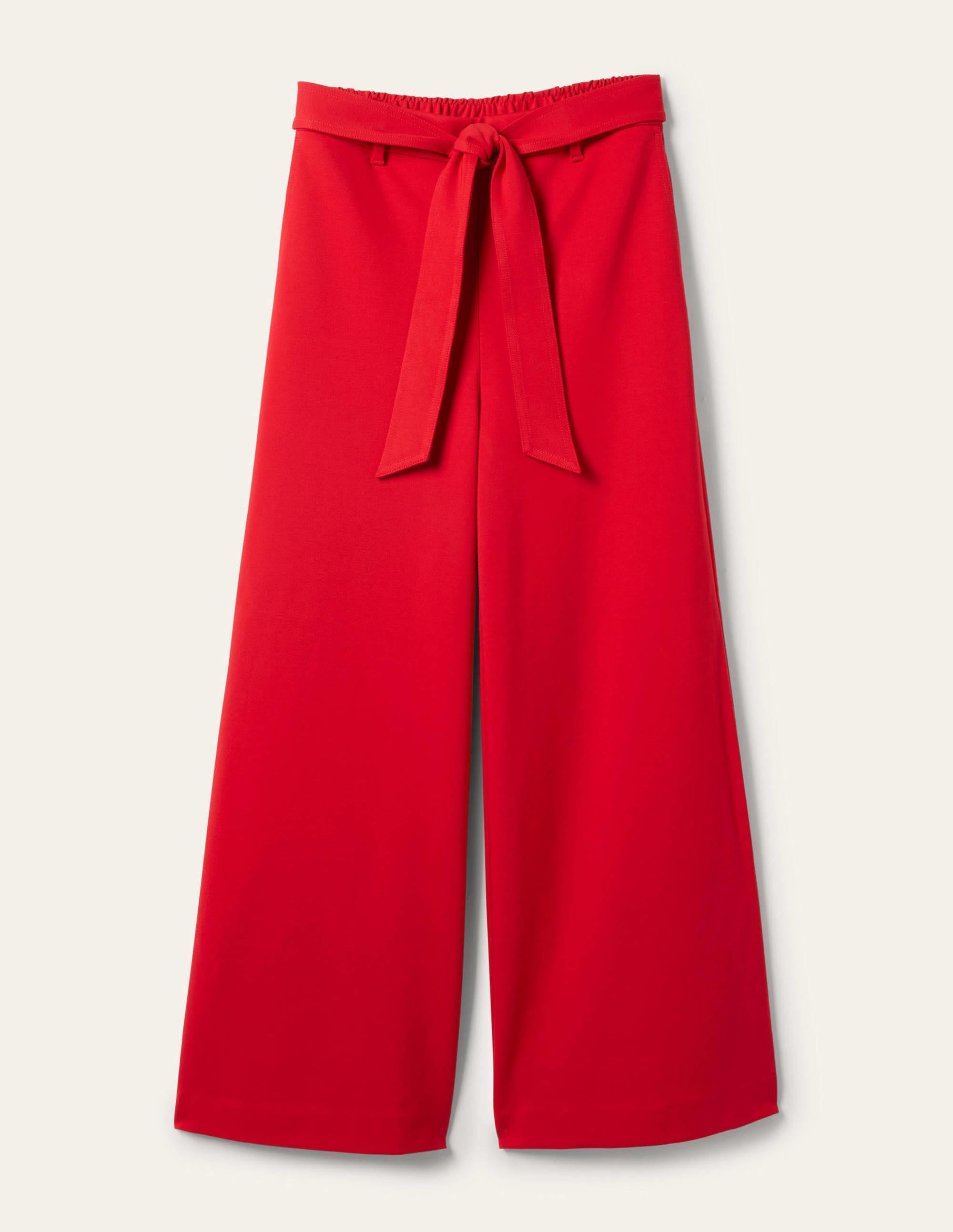 Jersey Pull-On Culottes-Red - Image 5