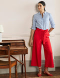Jersey Pull-On Culottes-Red