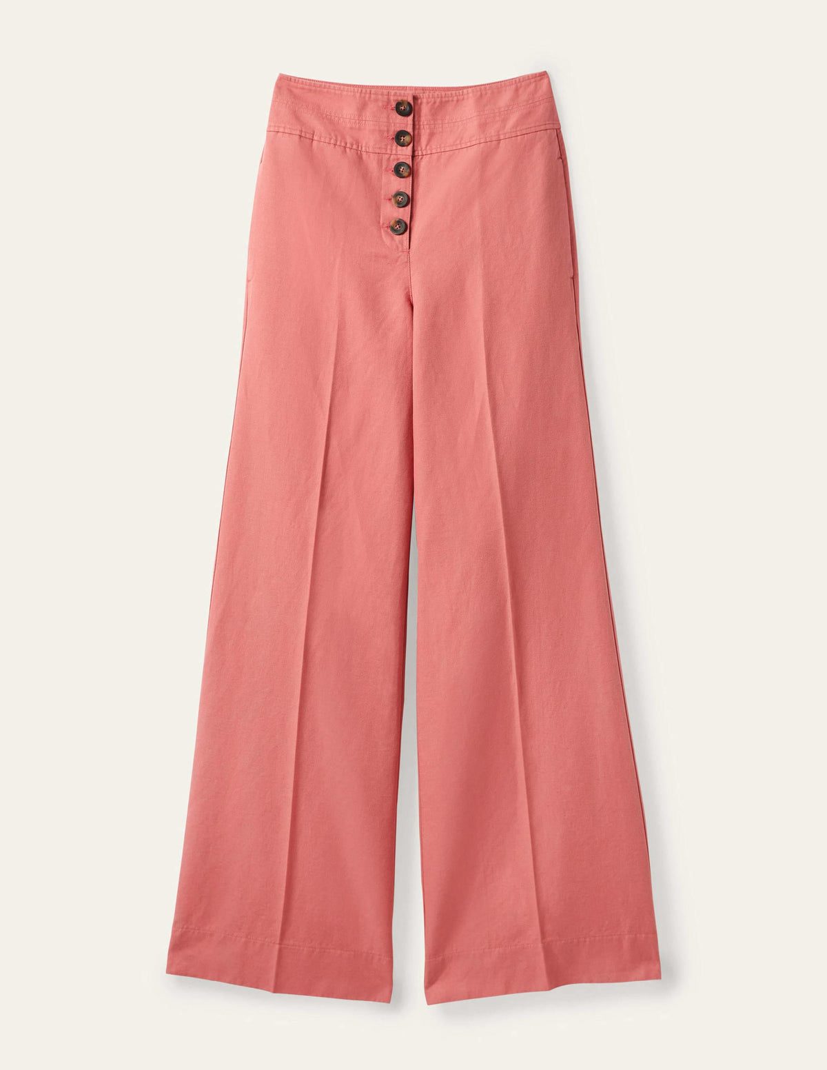 High Waist Flare Pants-Dusty Red - Image 5