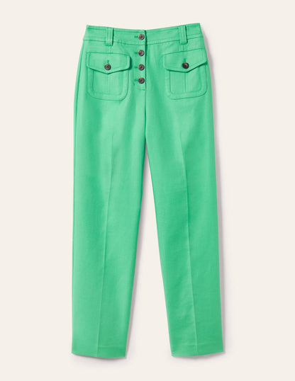 Carrie High Waisted Pants-Green Lagoon-6
