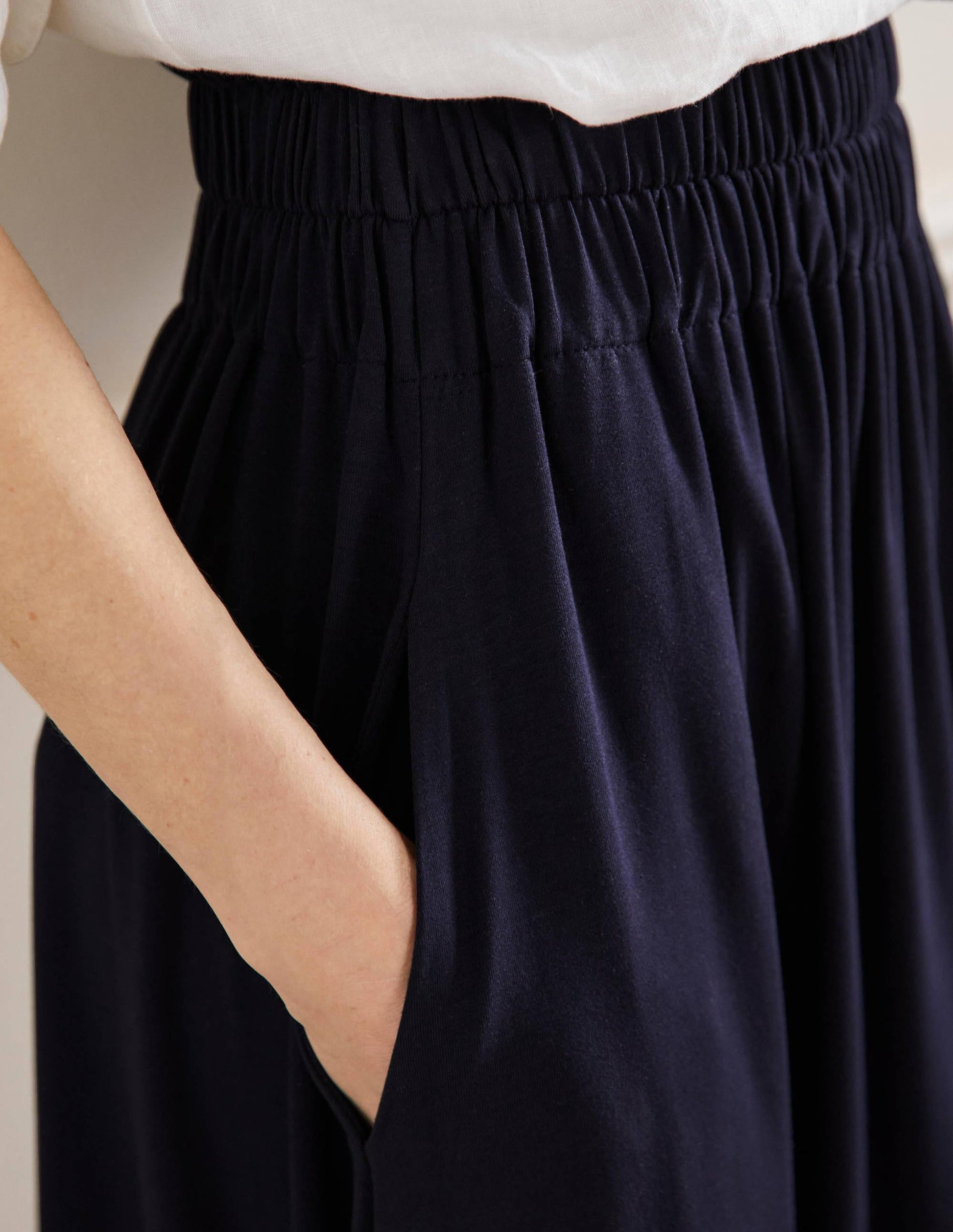 Pull On Jersey Maxi-Navy-2