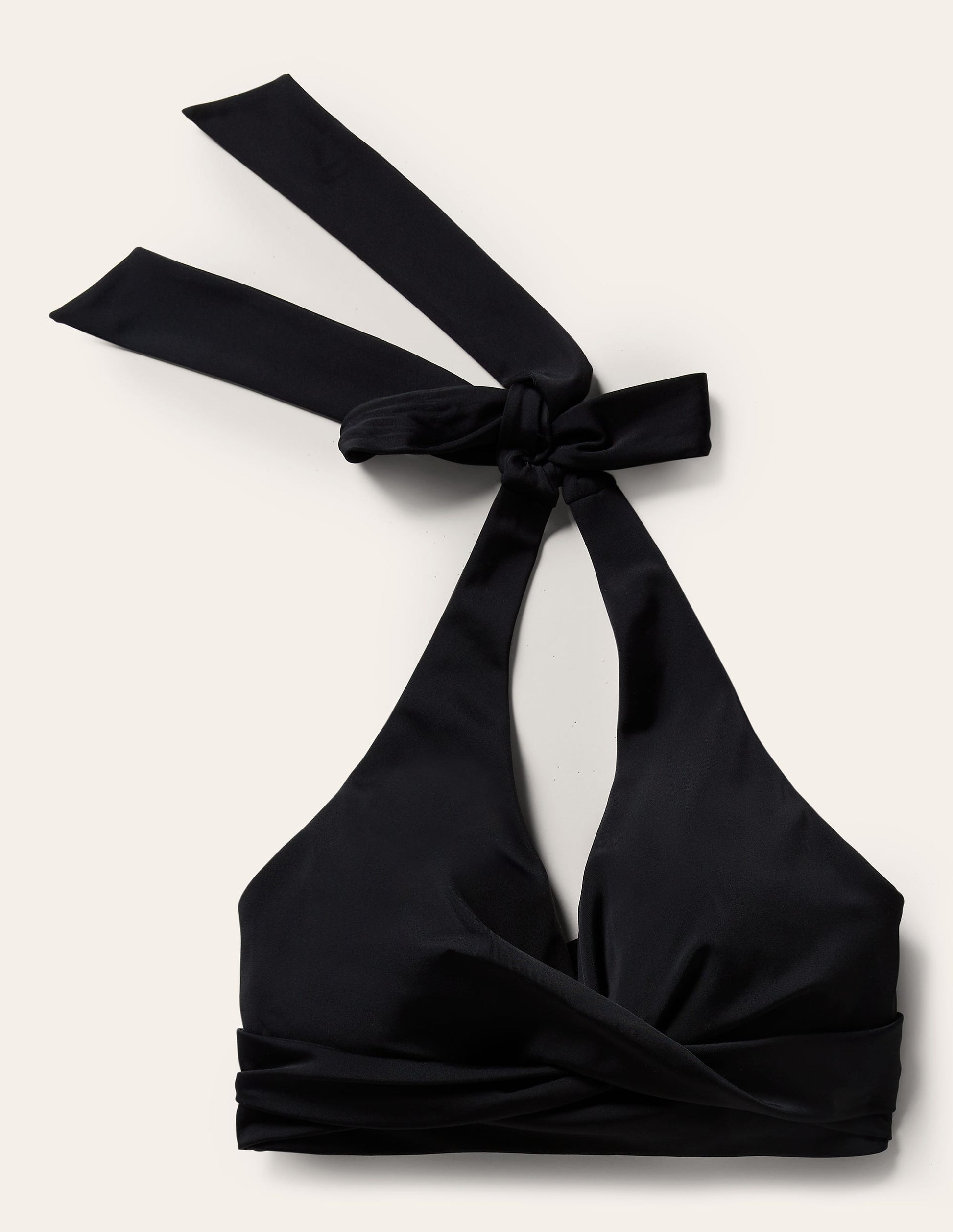 Levanzo Halter Bikini Top-Black-7