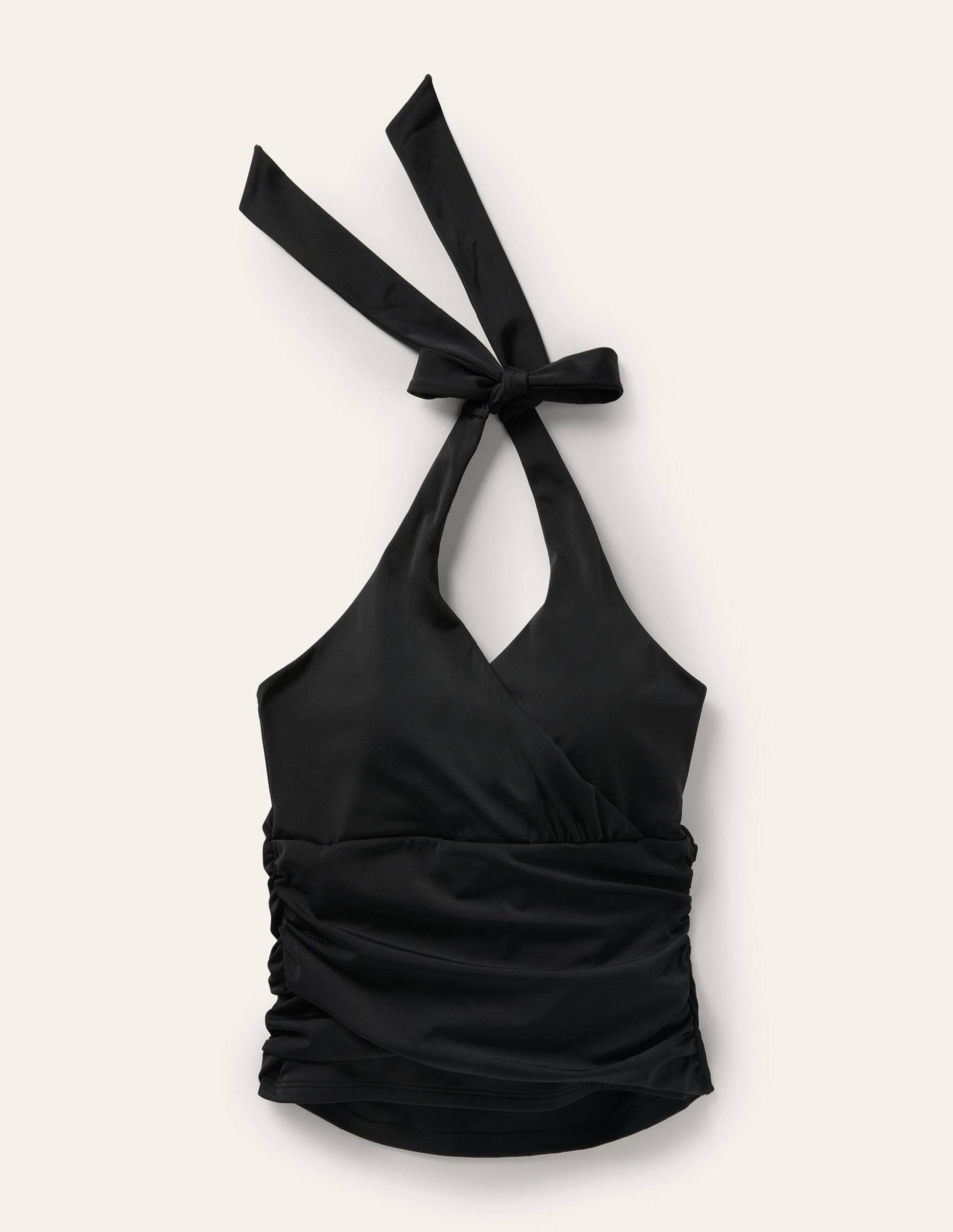 Levanzo Halter Tankini Top-Black-7