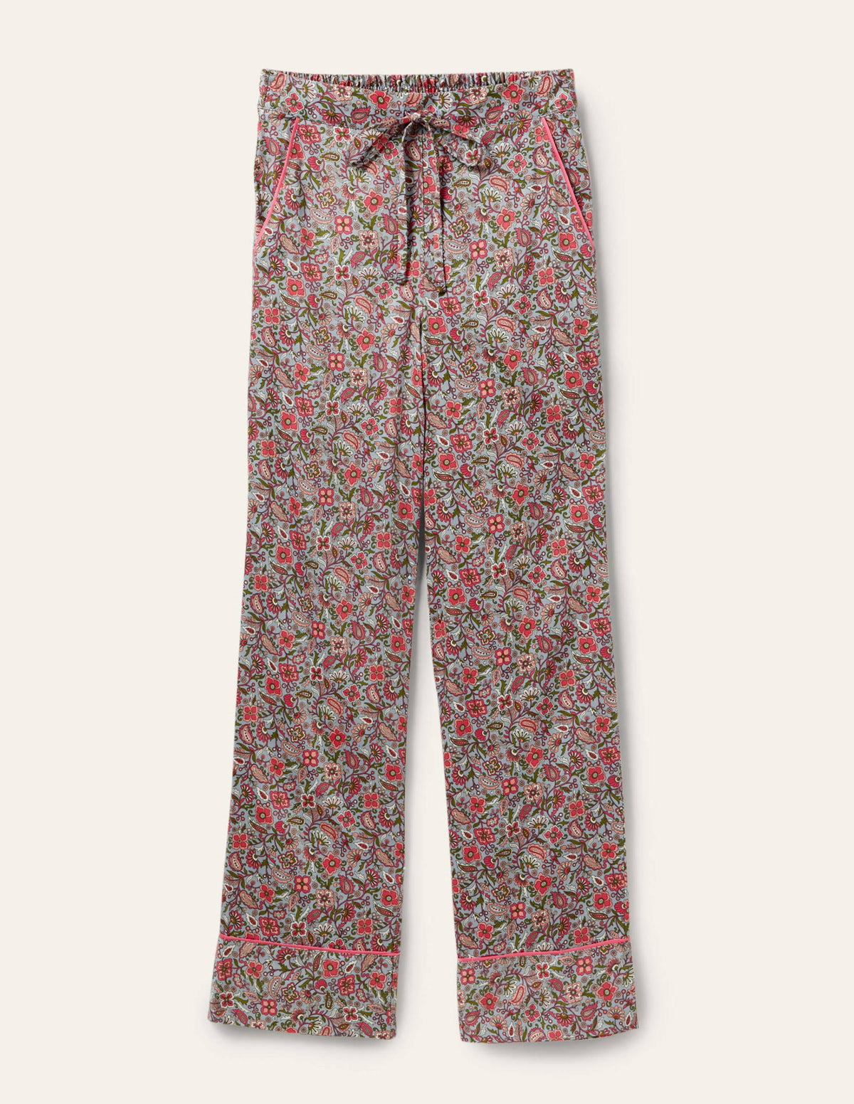 Janie Pajama Bottoms-Blue/Ivory Oriental Paradise-5