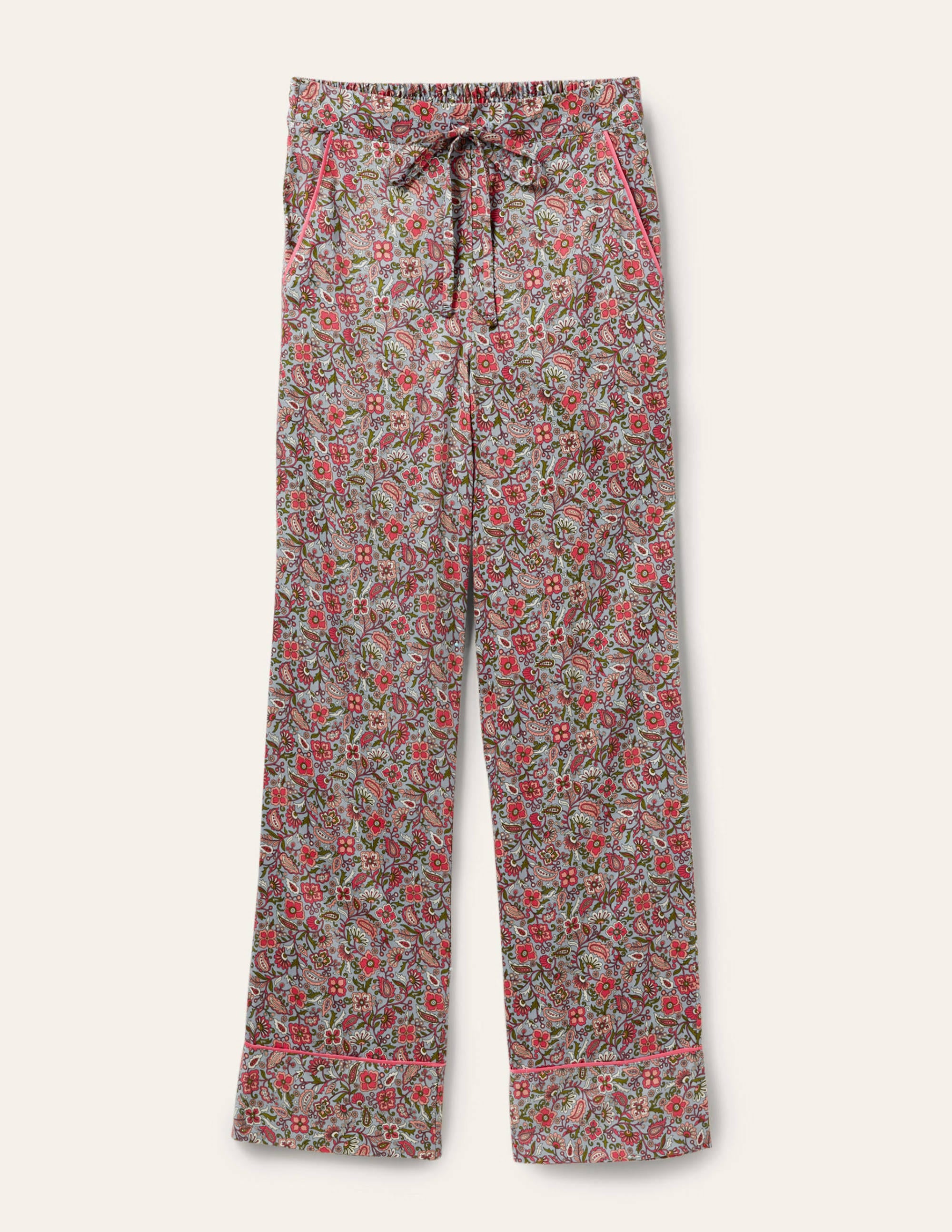 Janie Pajama Bottoms-Blue/Ivory Oriental Paradise - Image 5