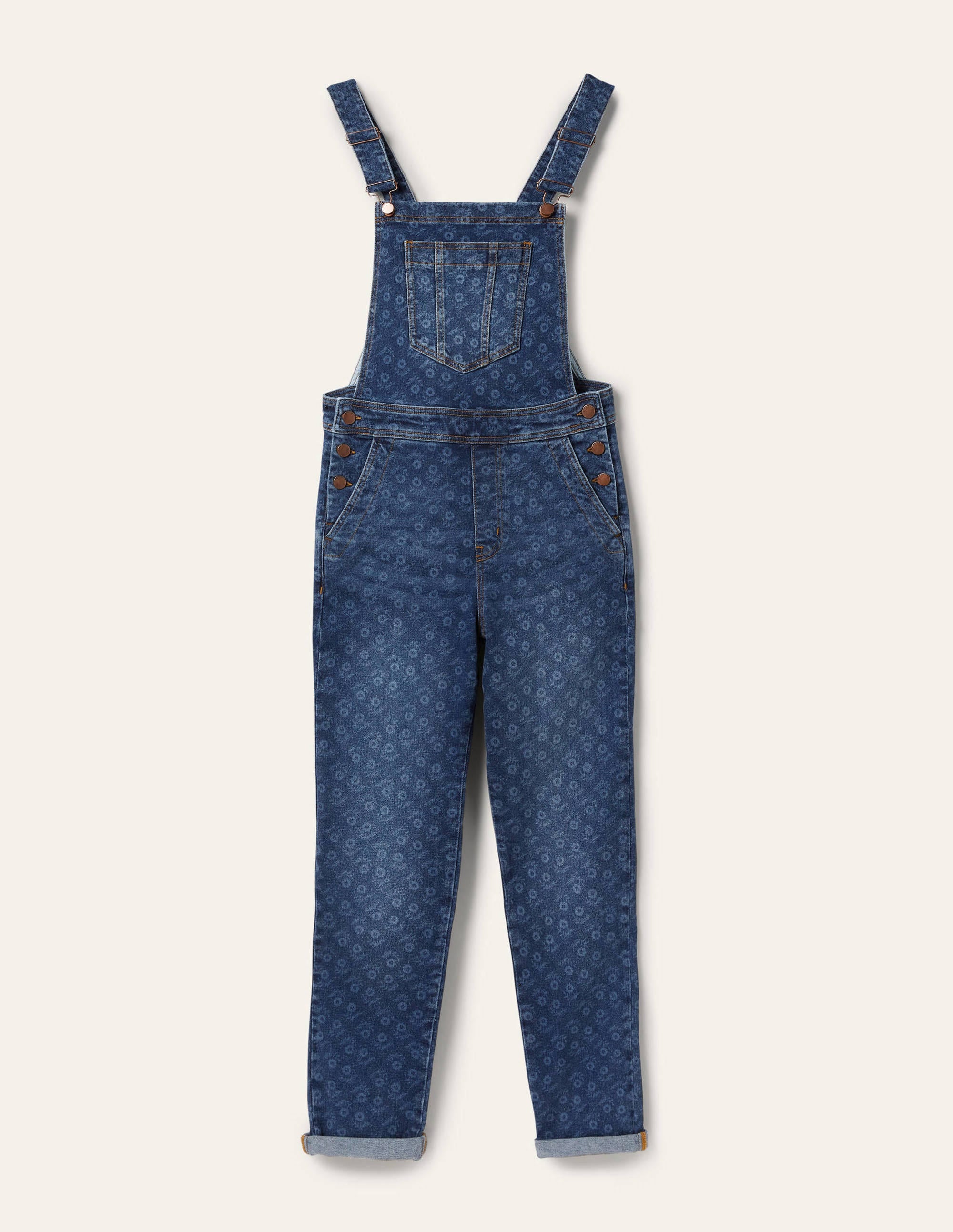 Girlfriend Overalls-Mid Vintage, Loose Sprig - Image 6