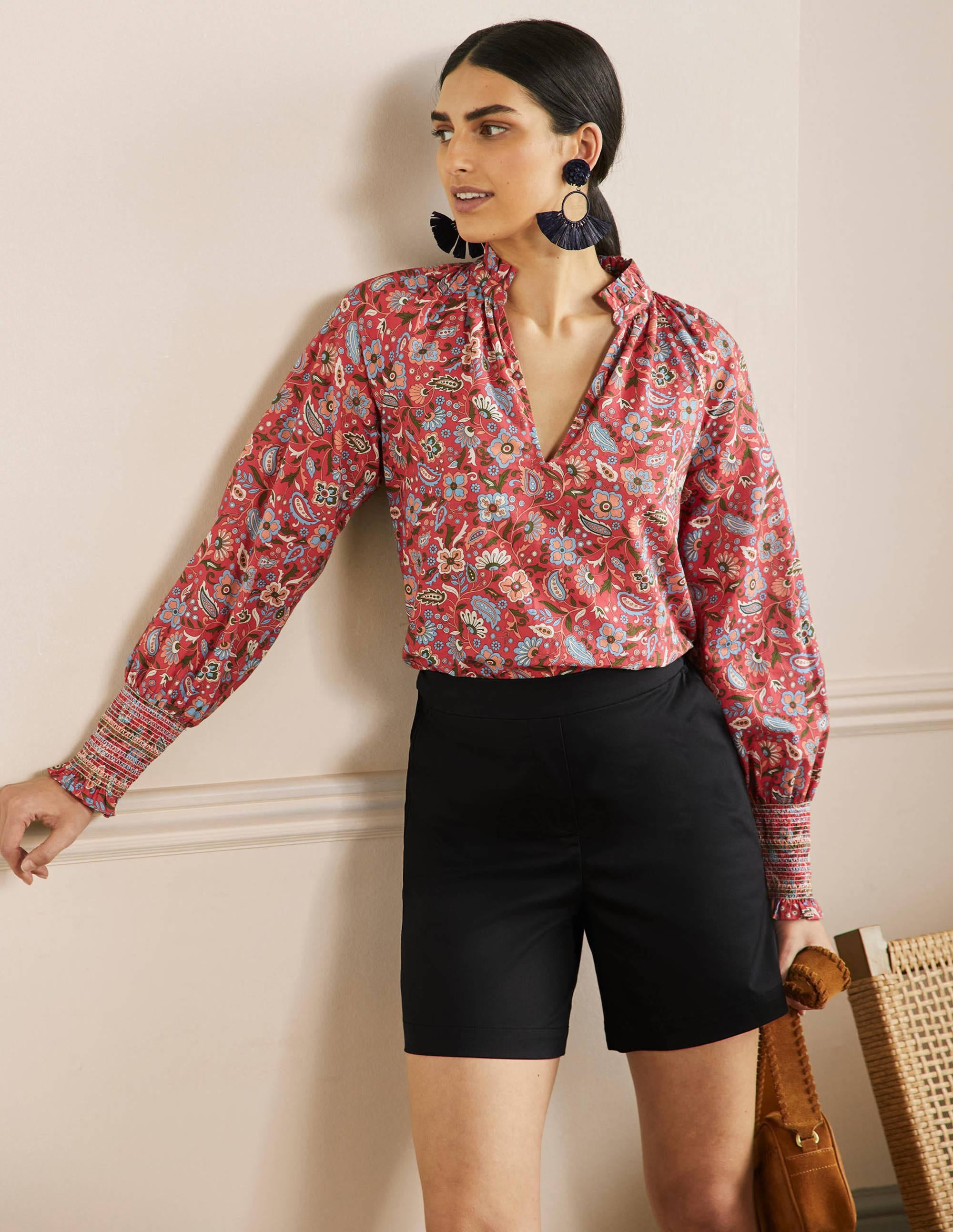 Pull On Shorts-Black - Image 1
