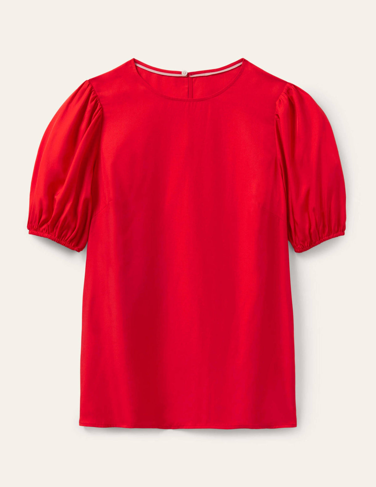 Adriana Puff Sleeve Top-Fire Red - Image 5