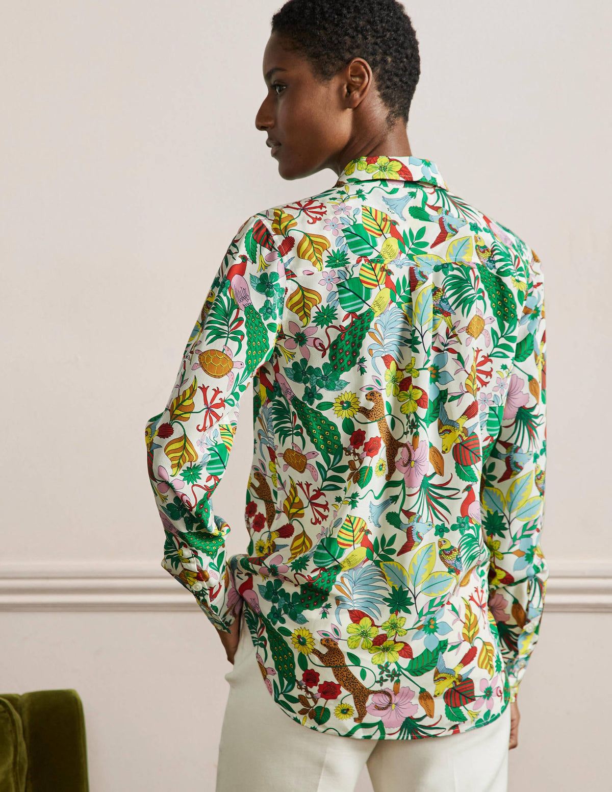 Silk Shirt-Multi, Exotic Paradise - Image 3