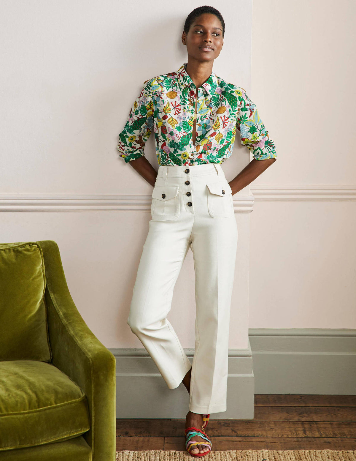 Silk Shirt-Multi, Exotic Paradise - Image 4