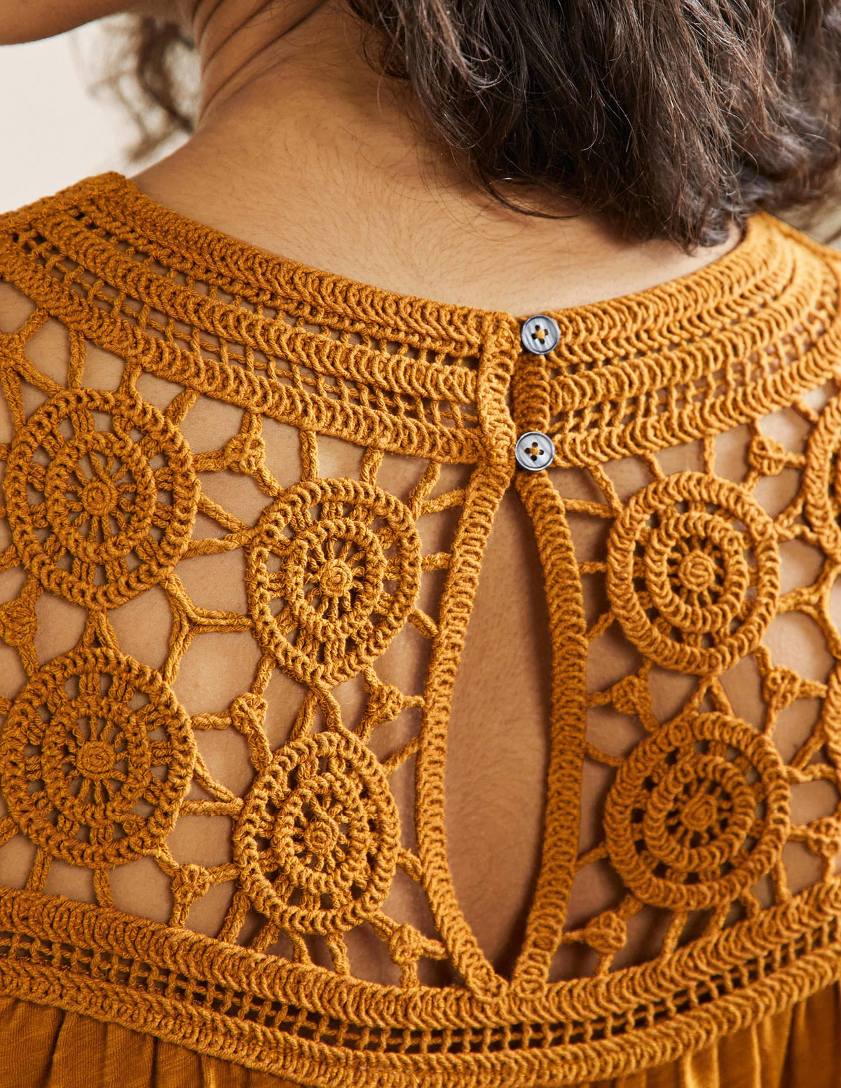 Anais Crochet Jersey Top-Frankincense - Image 2